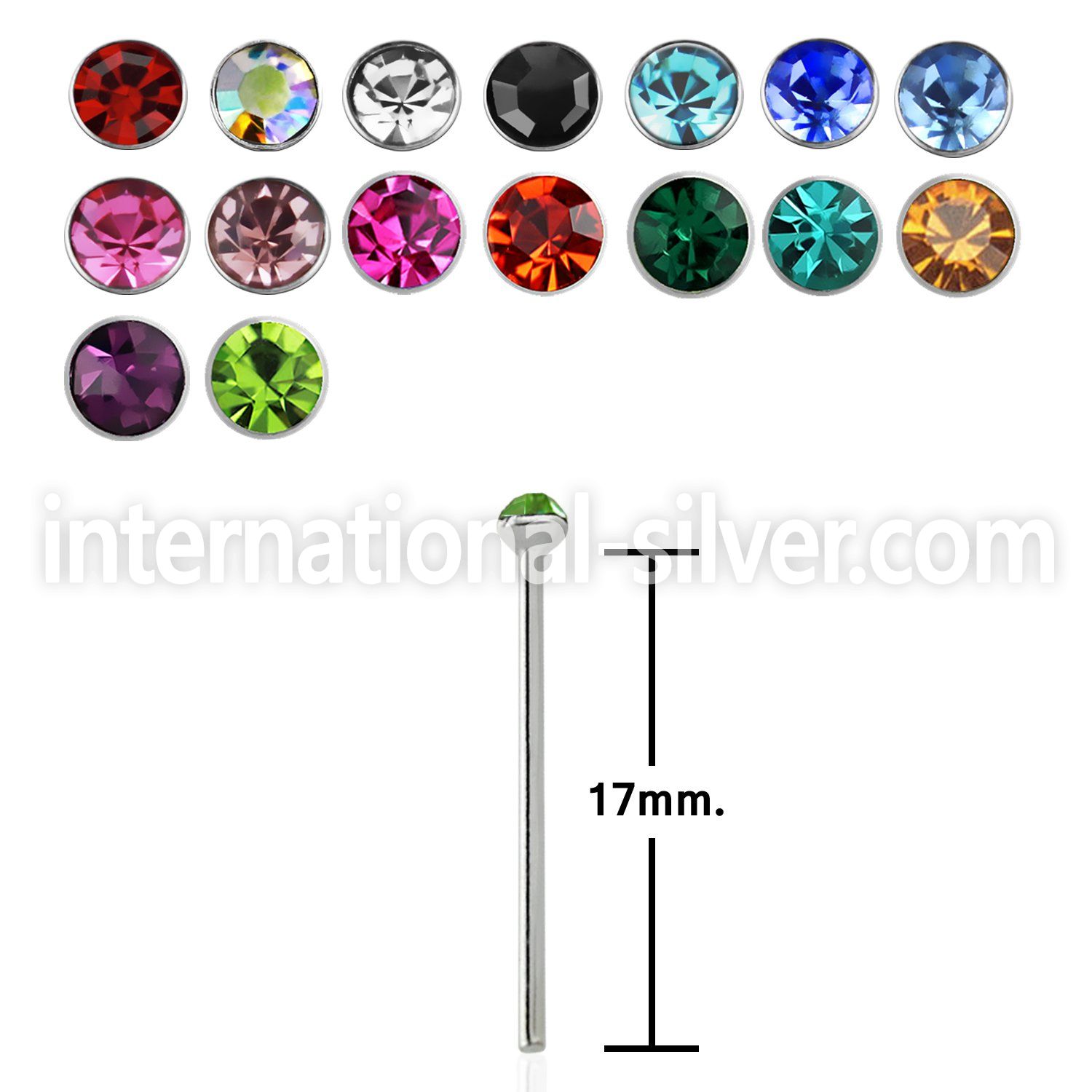 sns18 bend it to fit nose studs surgical steel 316l 