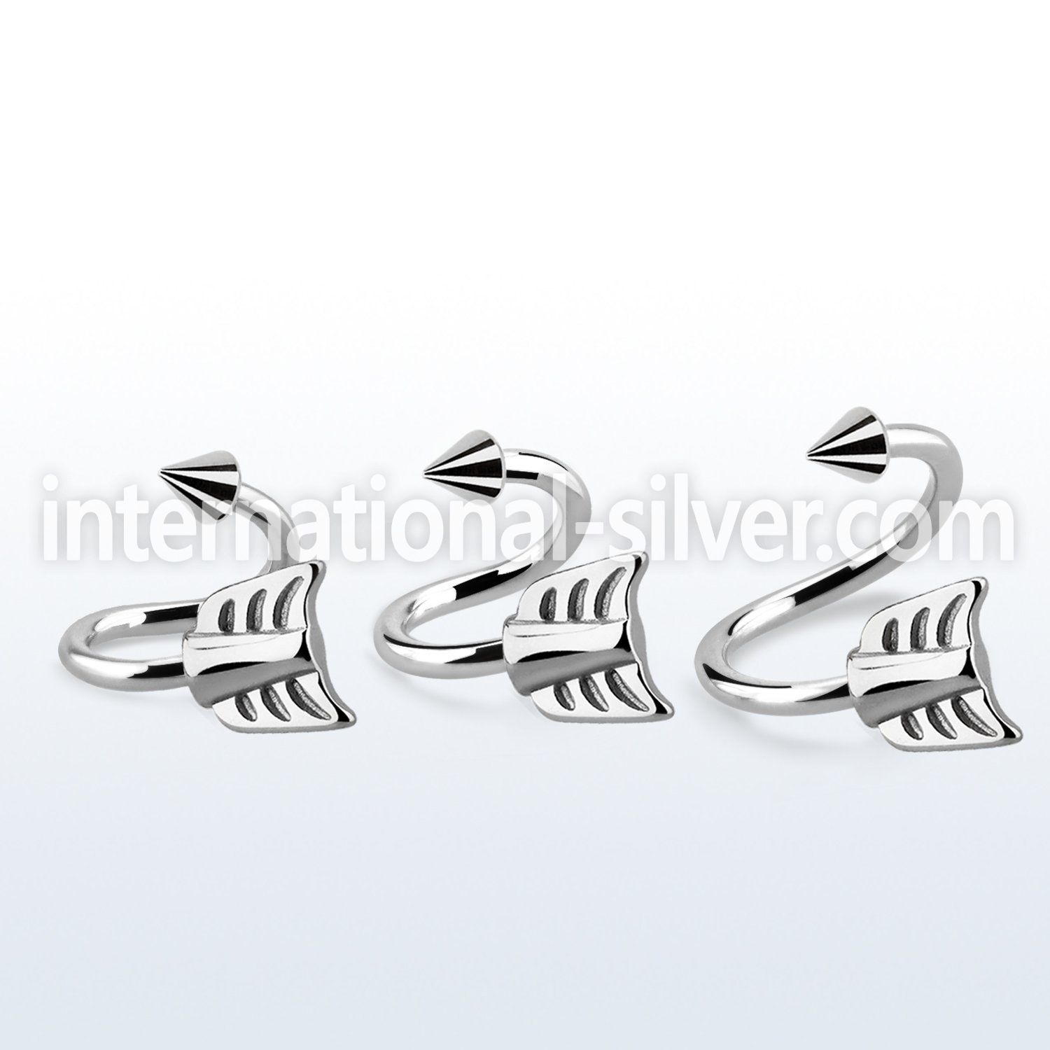 sp14aw spirals twisters surgical steel 316l eyebrow