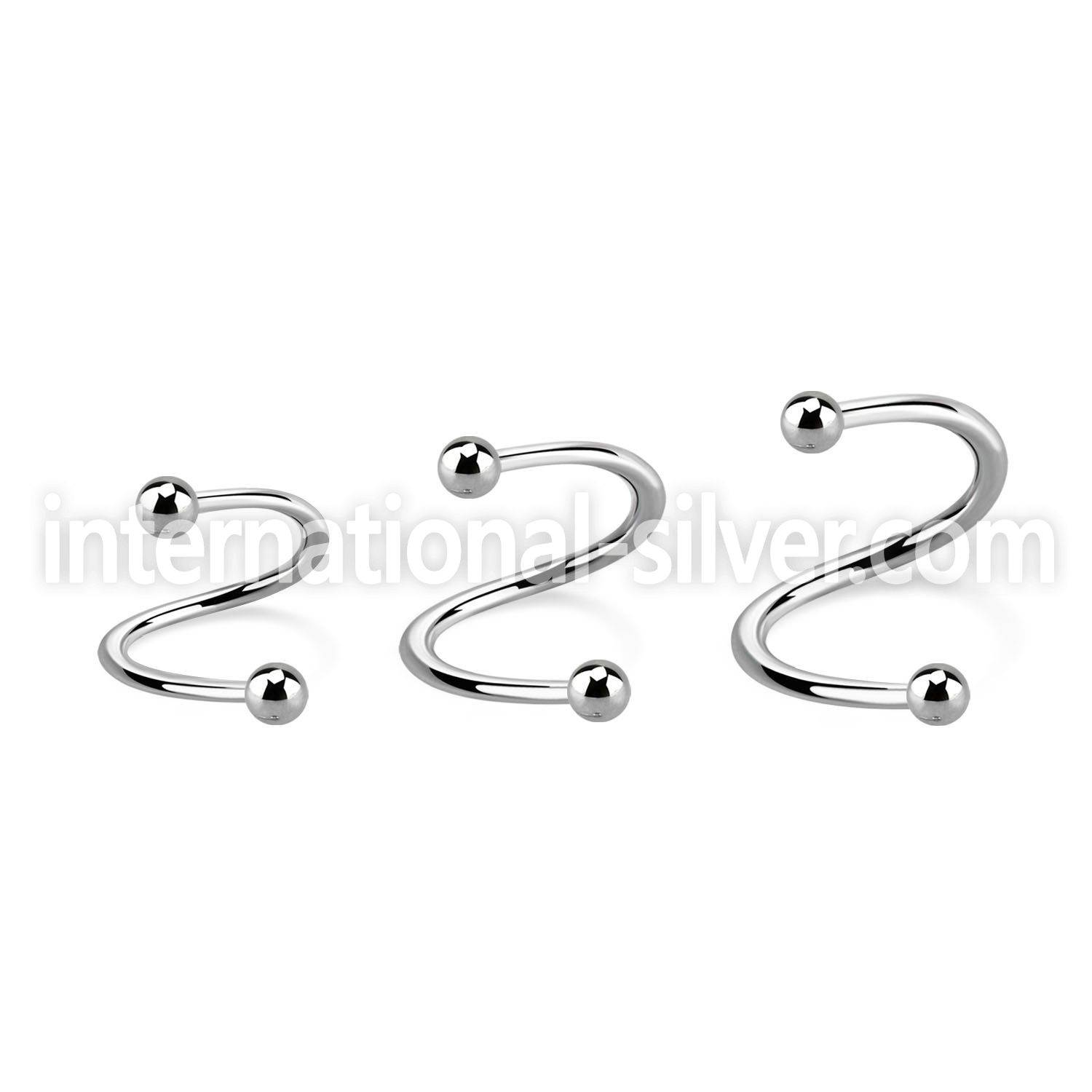 speb25 spirals twisters surgical steel 316l eyebrow