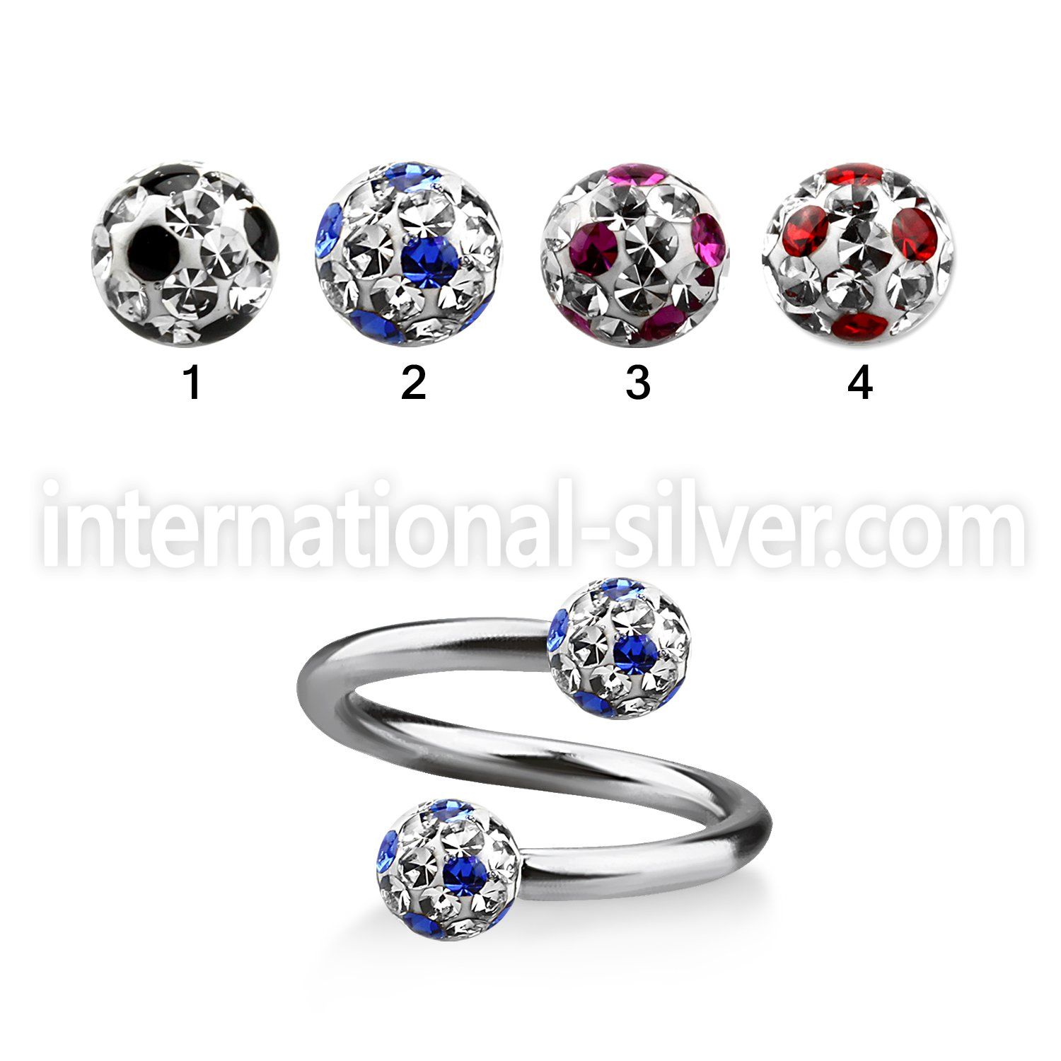 spfr5a spirals twisters surgical steel 316l eyebrow