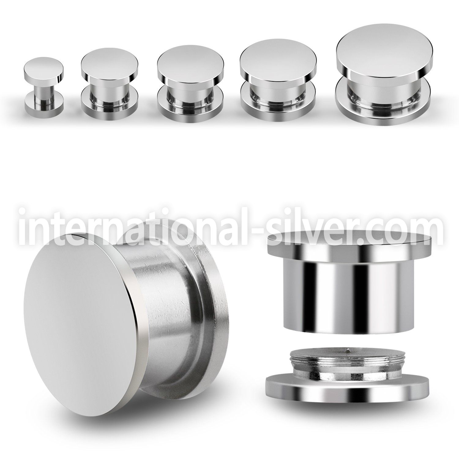 sspg 316l steel internally flat hollow stash plug