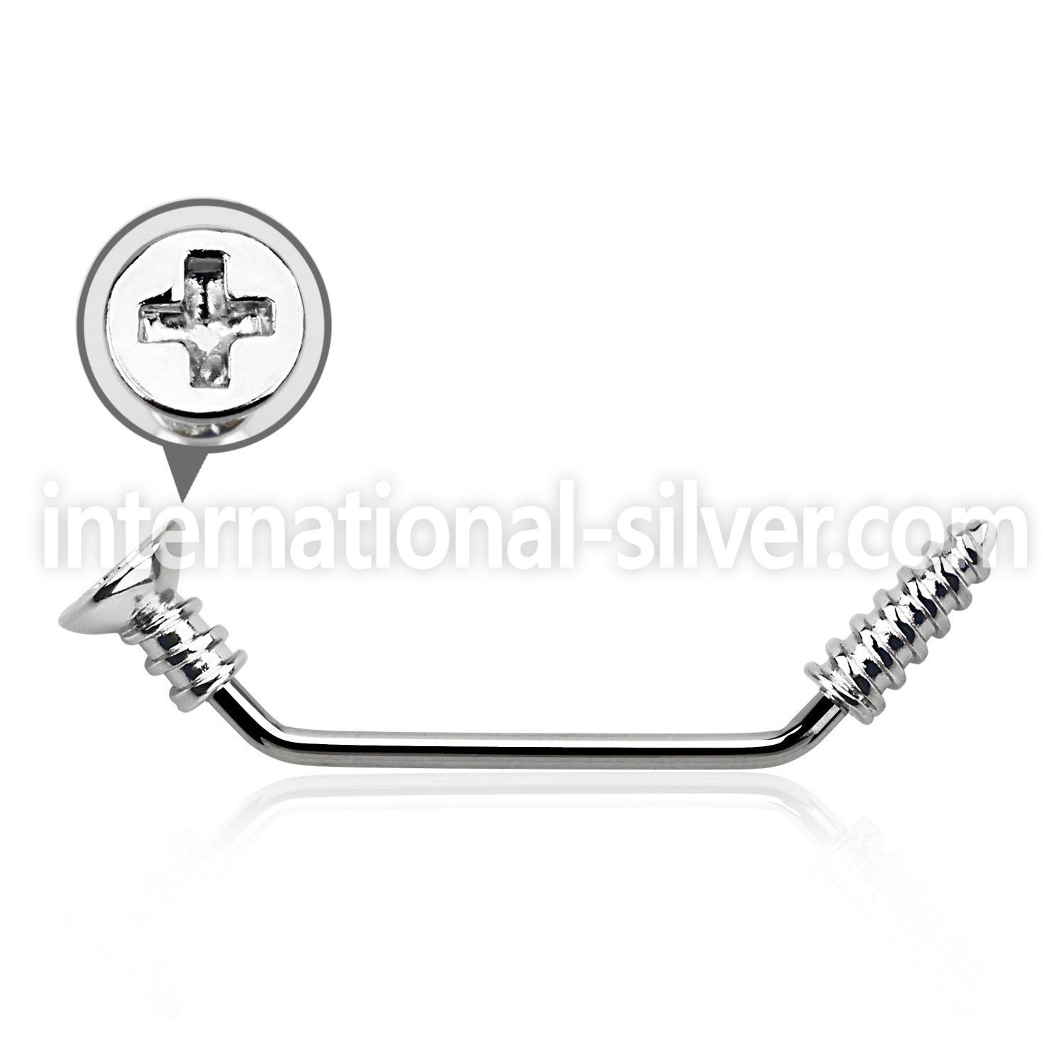 subscw surface piercing surgical steel 316l surface piercings