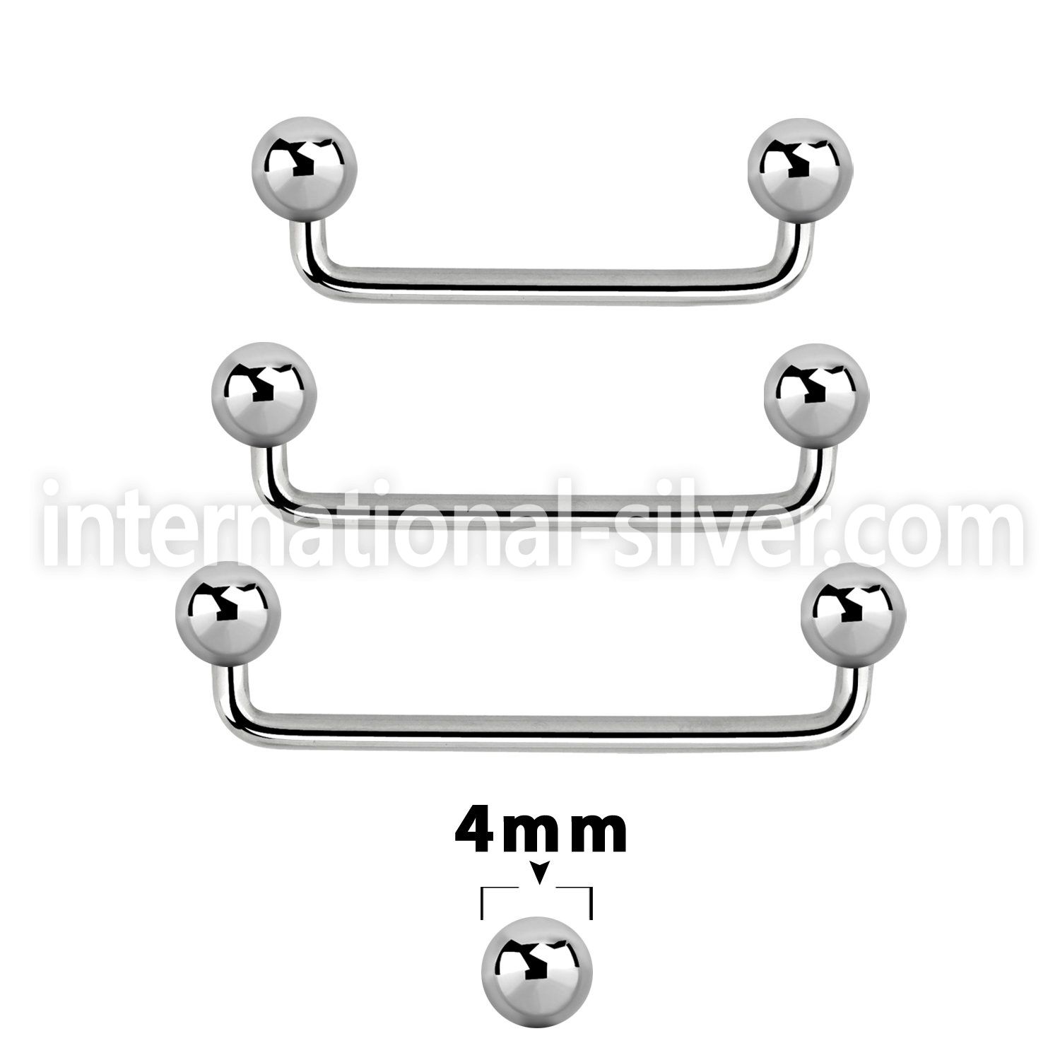 sudb4 surface piercing surgical steel 316l surface piercings