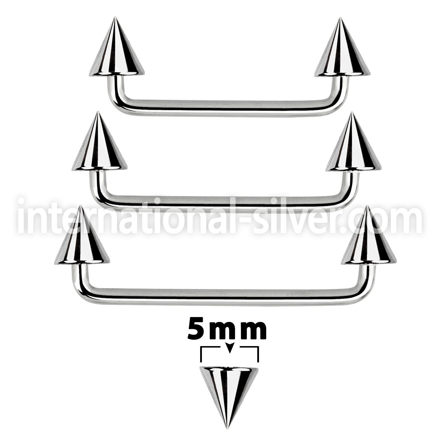 sudcn5 surface piercing surgical steel 316l surface piercings