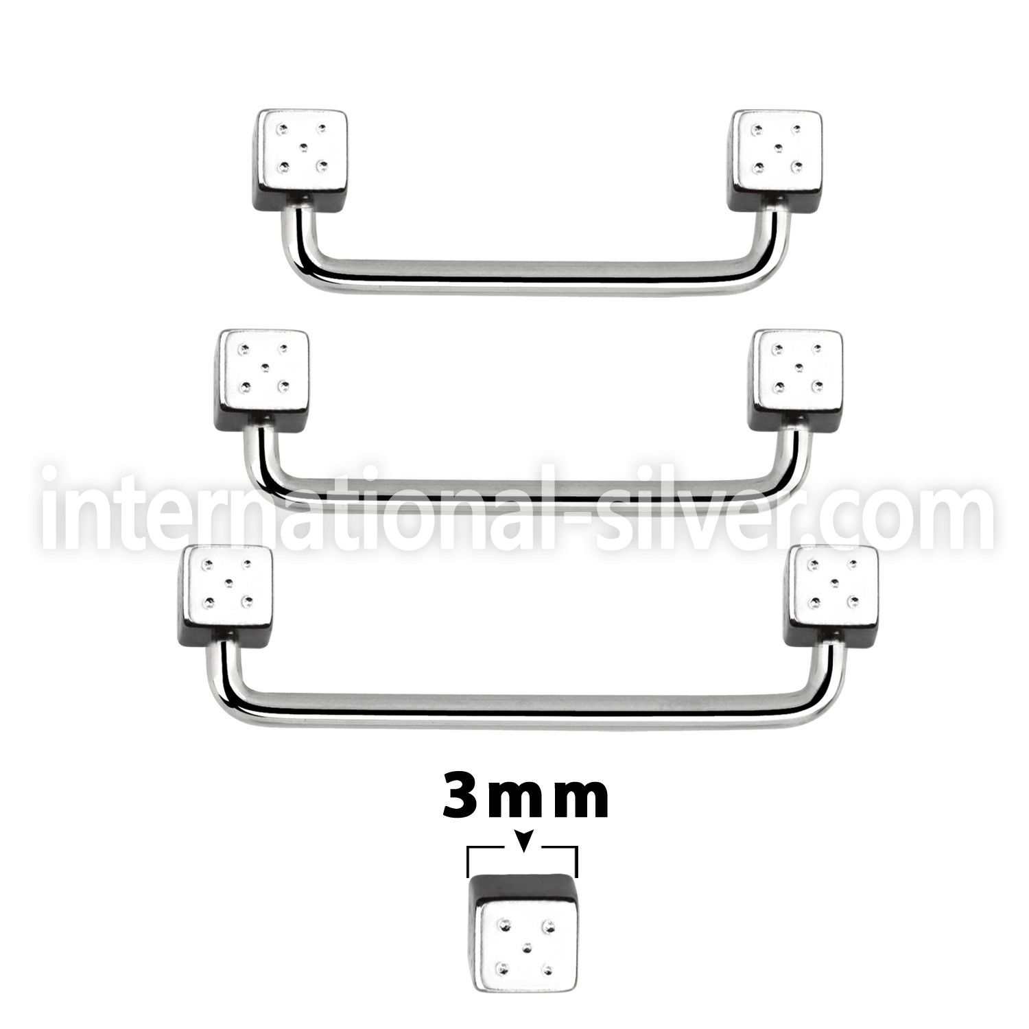 suddi3 surface piercing surgical steel 316l surface piercings