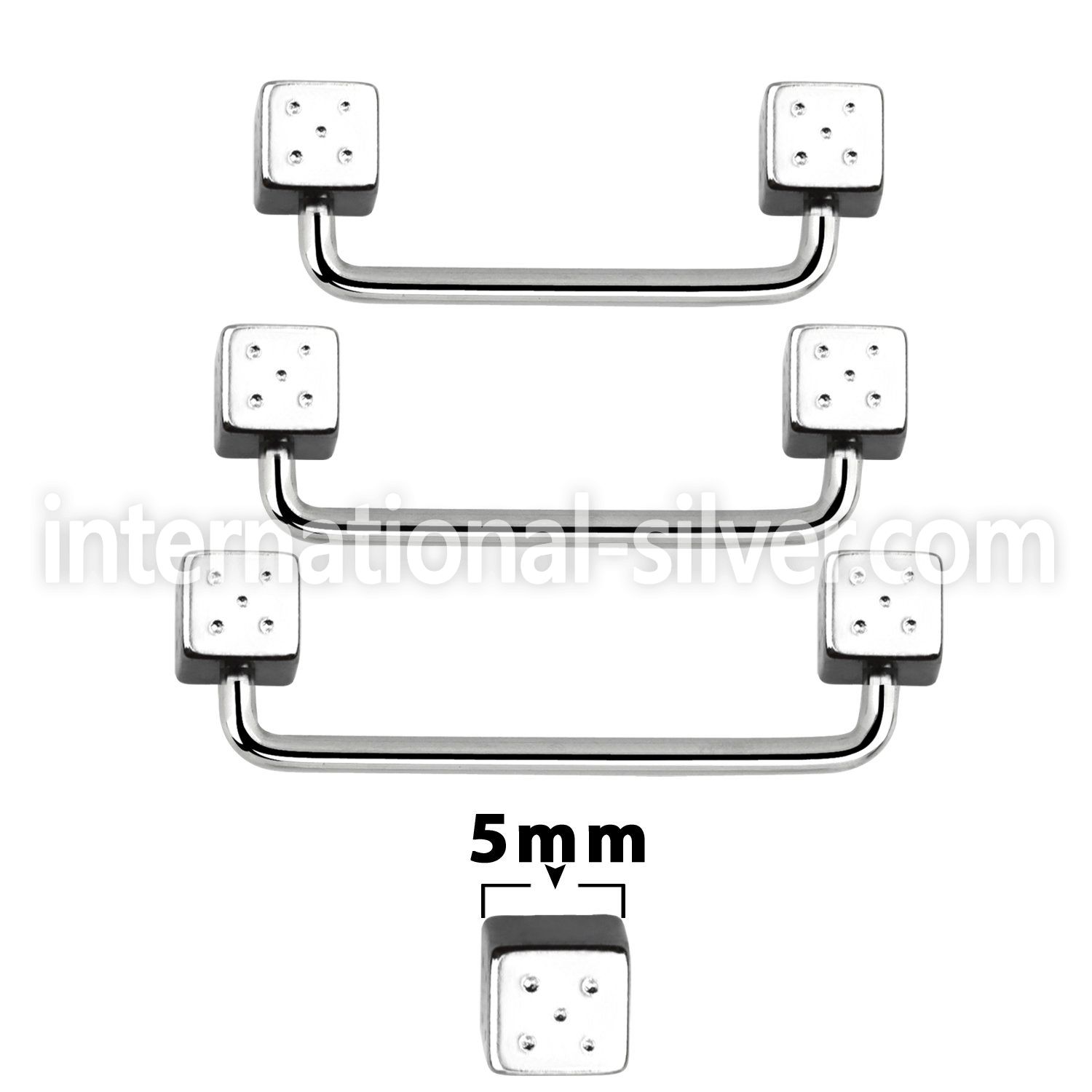 suddi5 surface piercing surgical steel 316l surface piercings