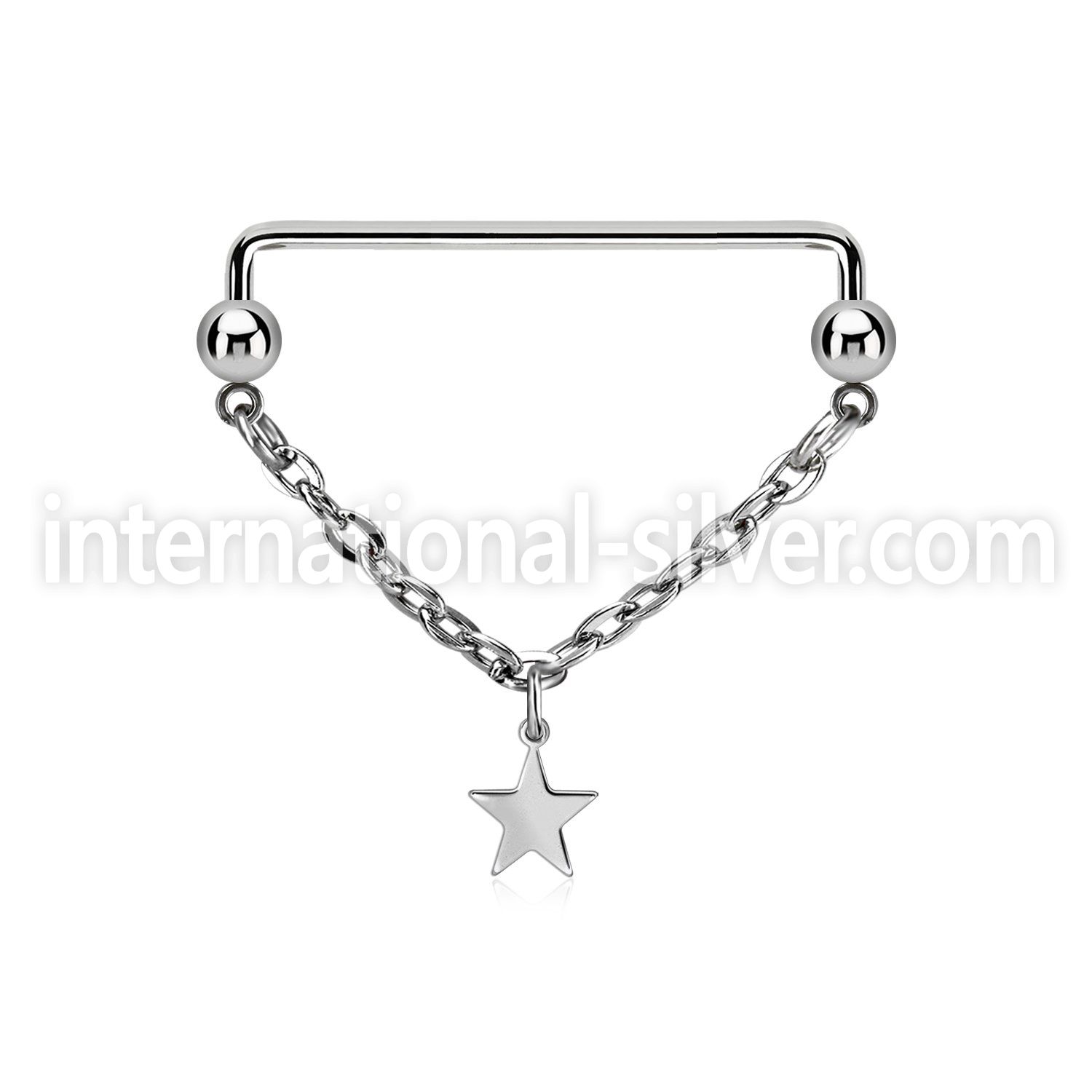 suddl5 surgical steel barbells nipple piercing