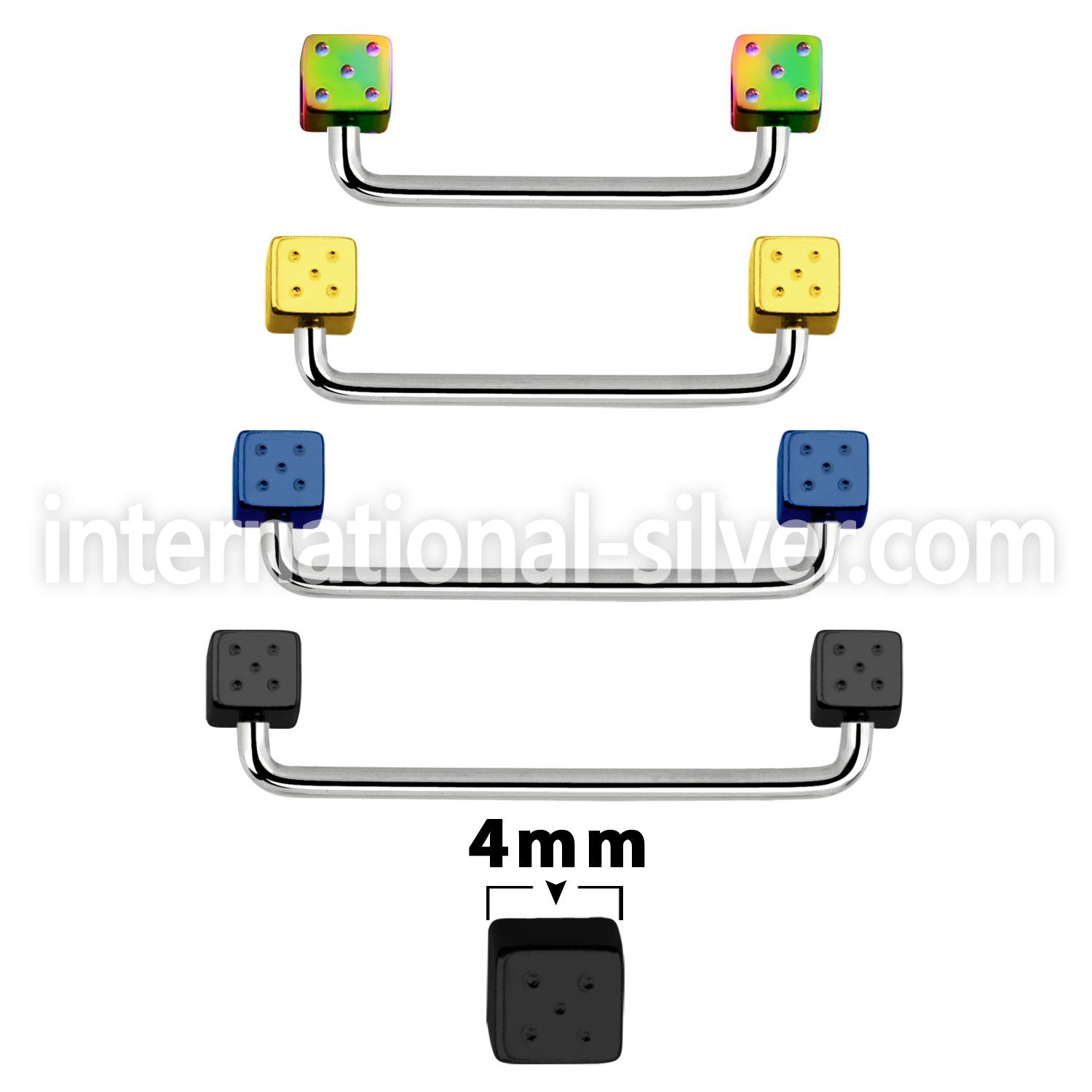 suddt4 surface piercing anodized surgical steel 316l surface piercings