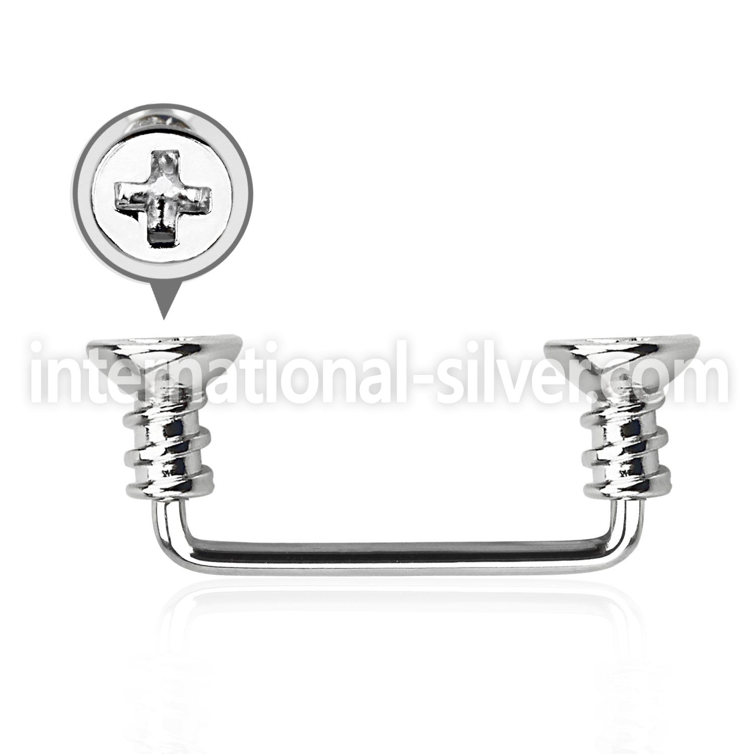 sudscw2 surface piercing surgical steel 316l surface piercings