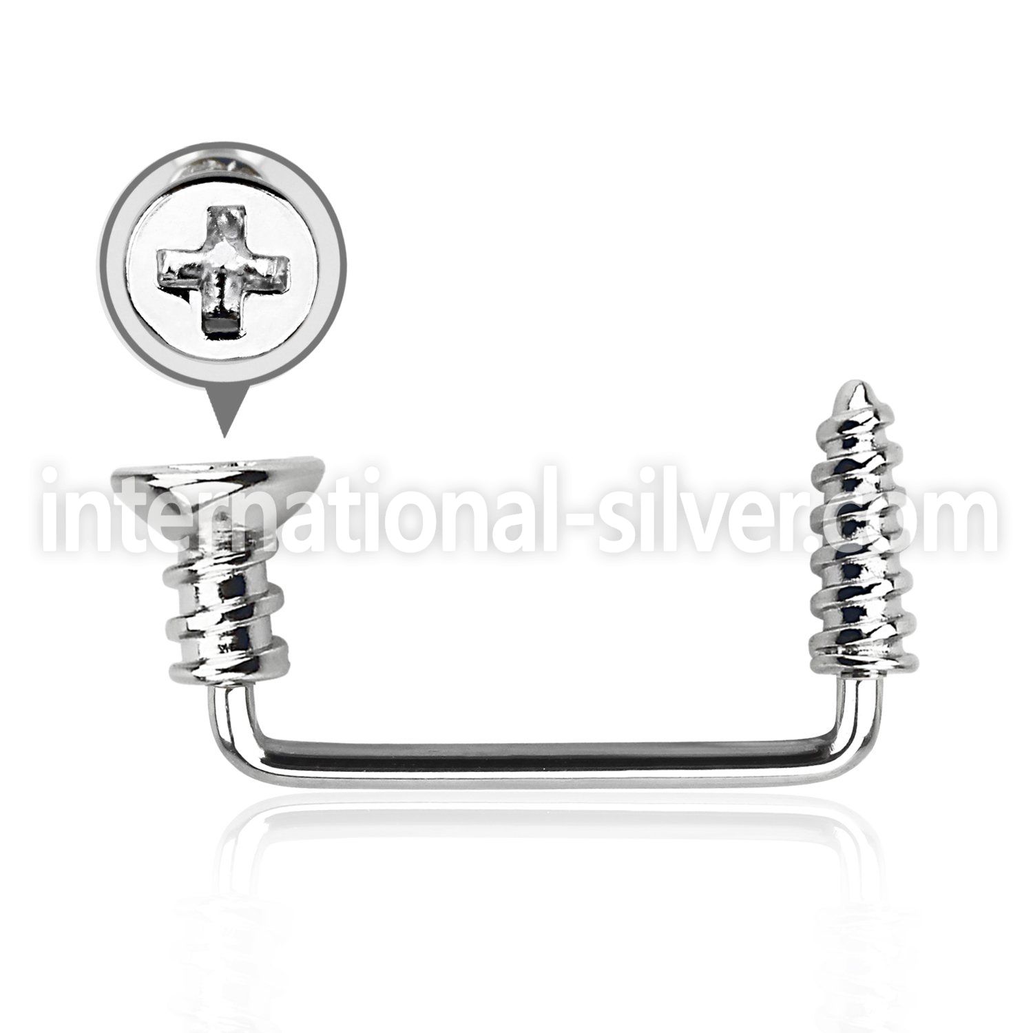 sudscw surface piercing surgical steel 316l surface piercings