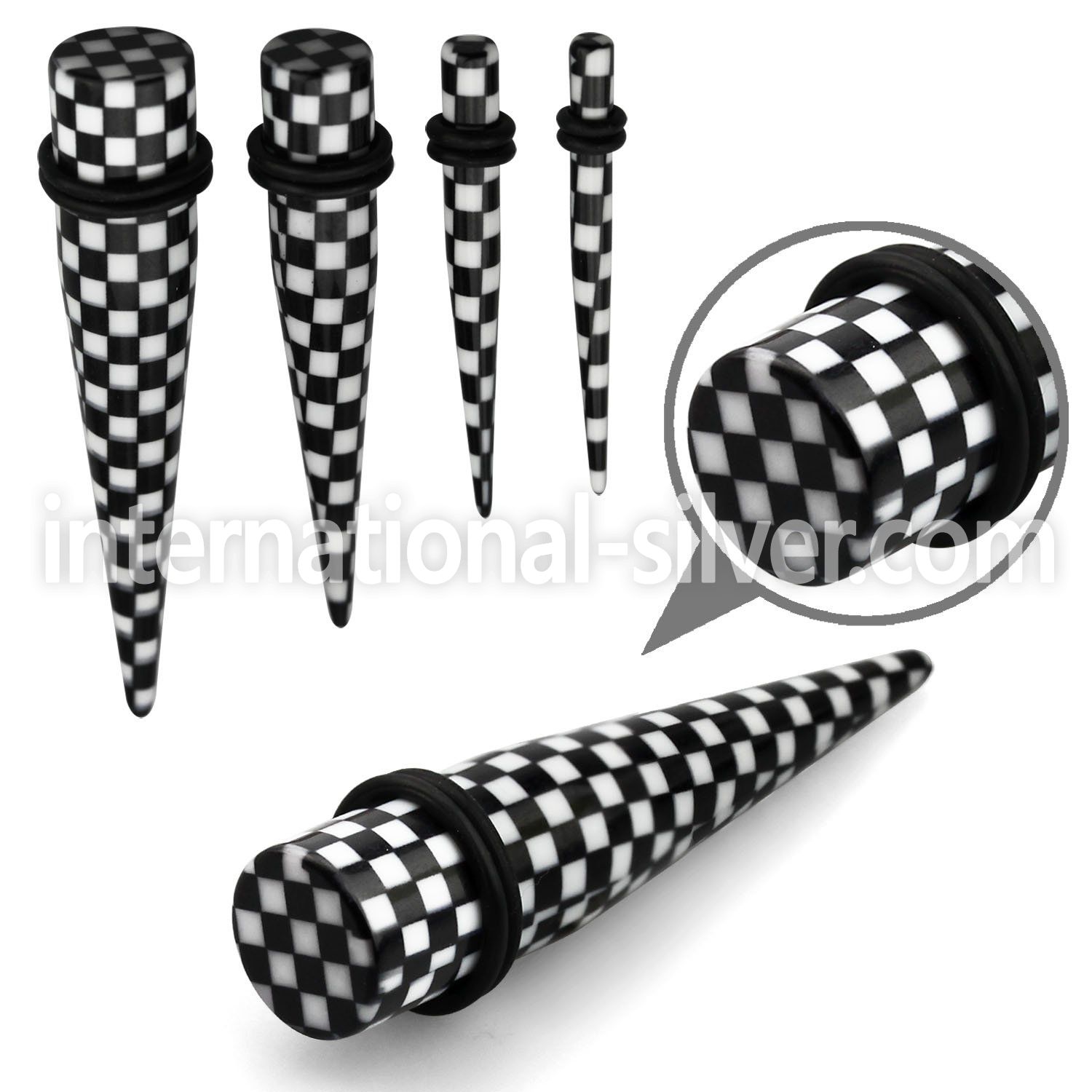 tpacr tapers acrylic body jewelry ear lobe
