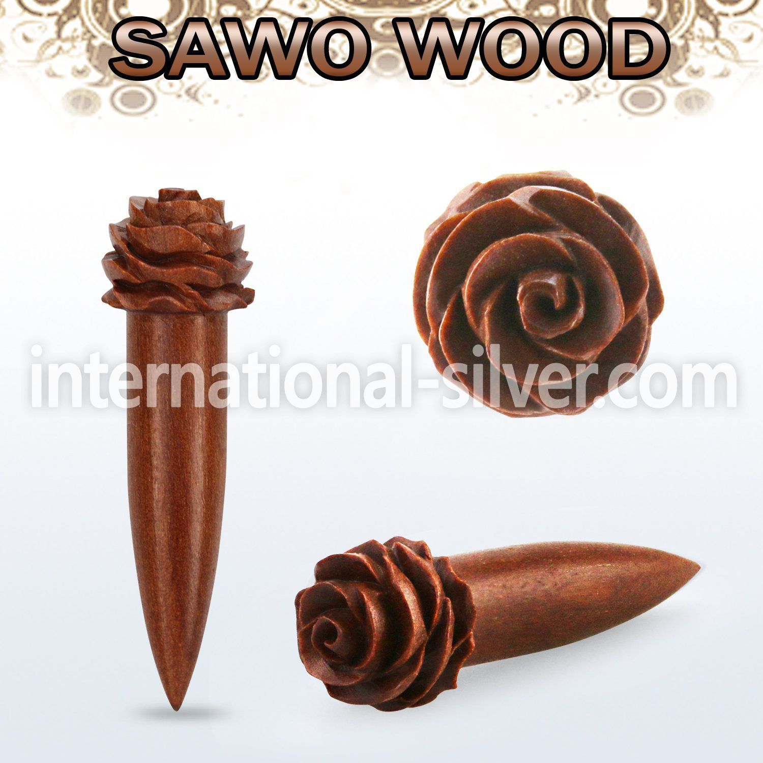 tpsafl tapers organic body jewelry ear lobe