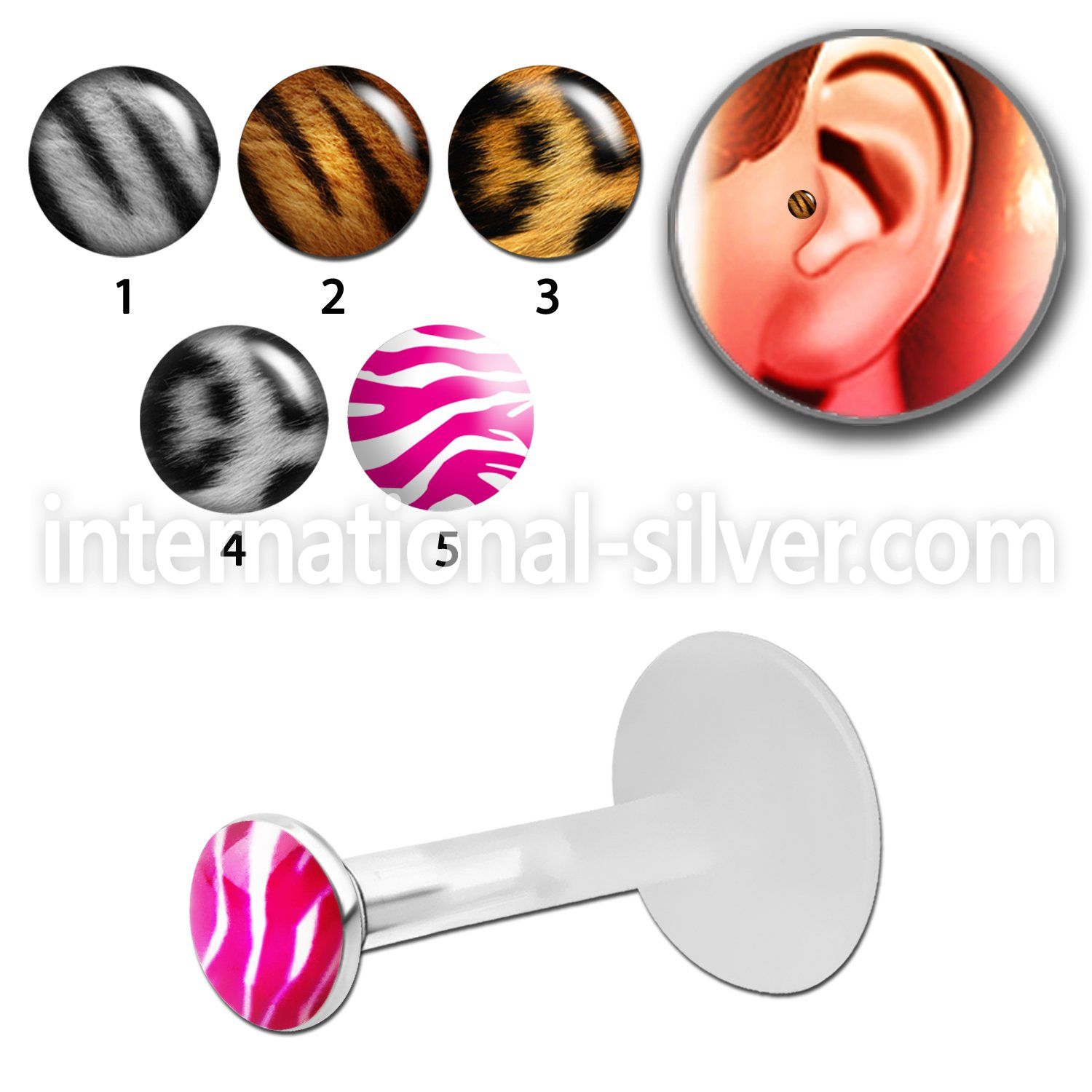 trgl3 labrets lip rings bioflex ptfe tragus