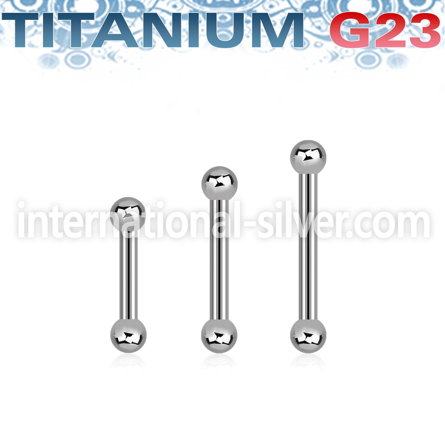 ubbeb25 titanium g23 barbell ball