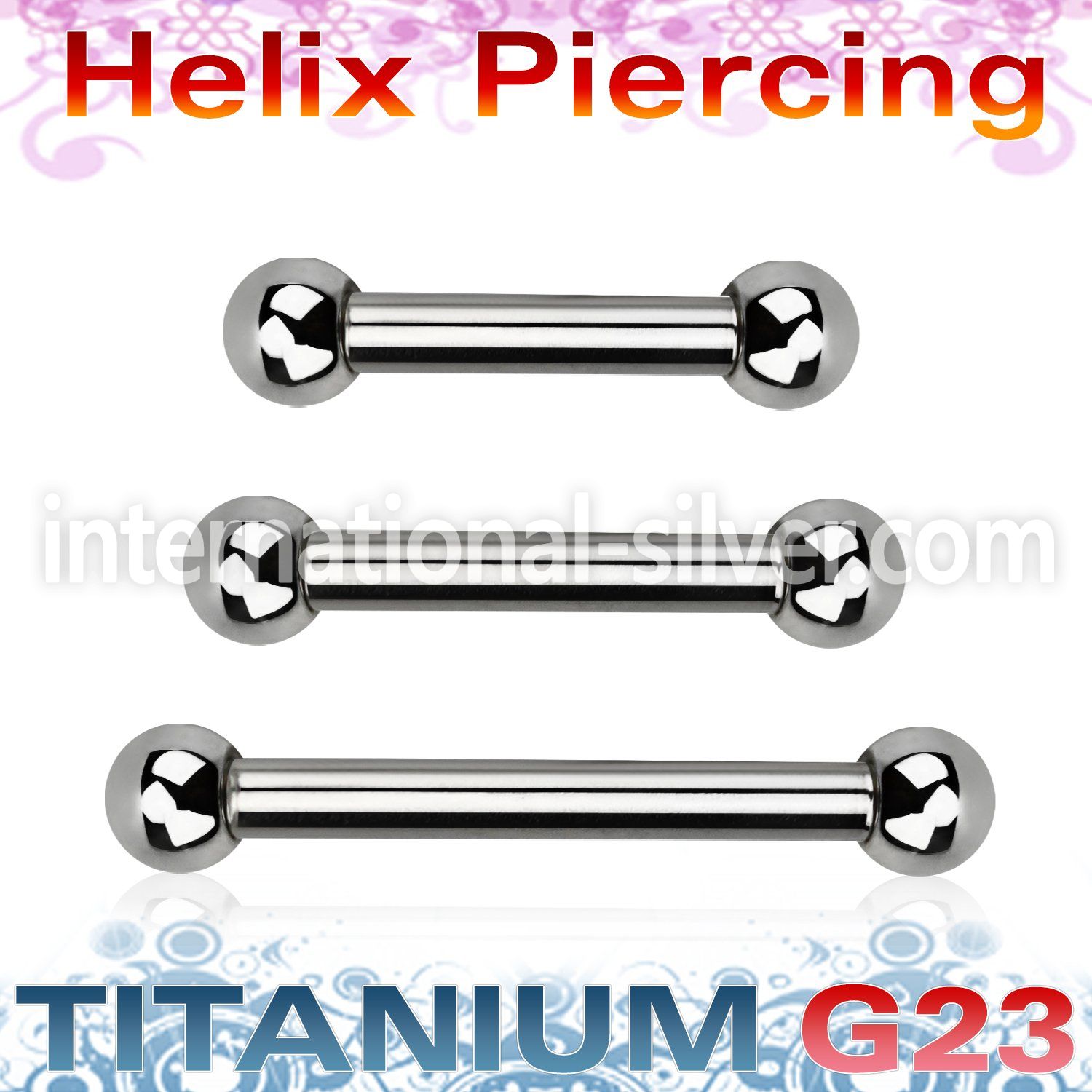 ubber31b straight barbells titanium g23 implant grade eyebrow