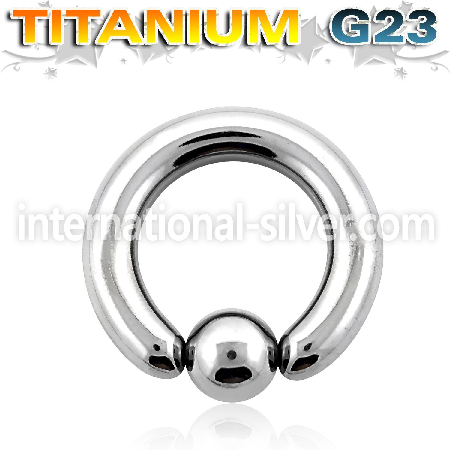 ubcr4 hoops captive rings titanium g23 implant grade ear lobe