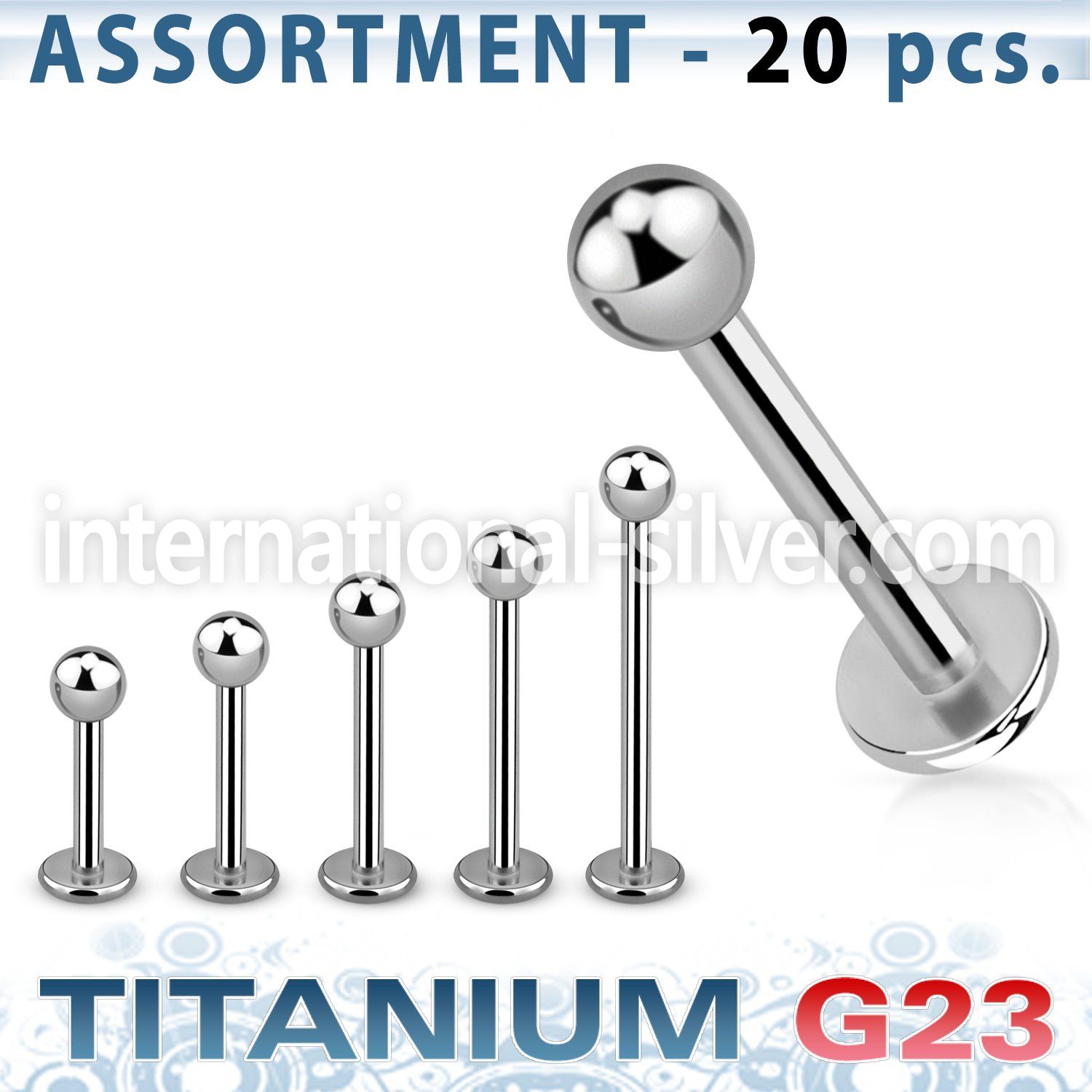 ublk03 labrets lip rings titanium g23 implant grade labrets chin