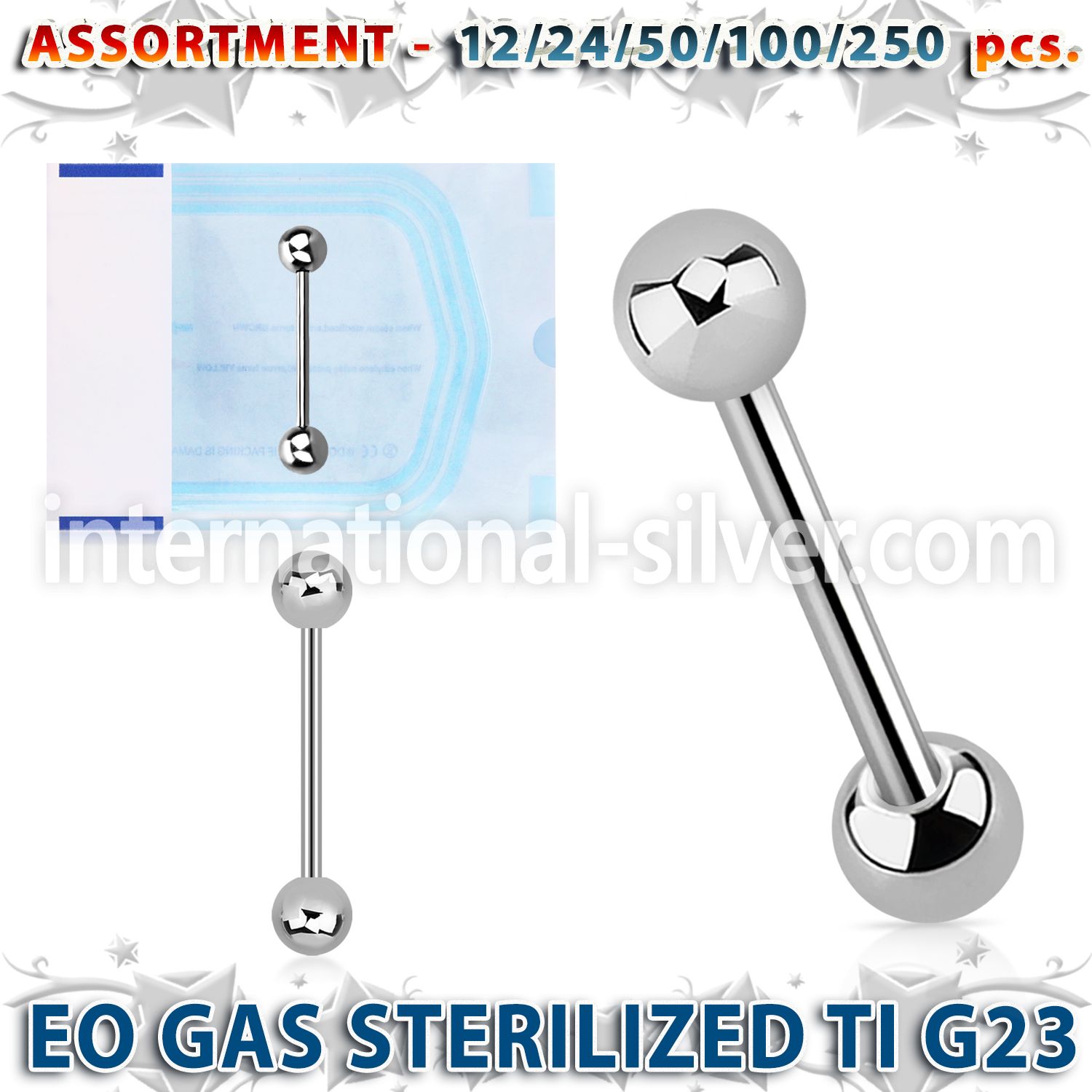 ublk477 straight barbells titanium g23 implant grade tongue