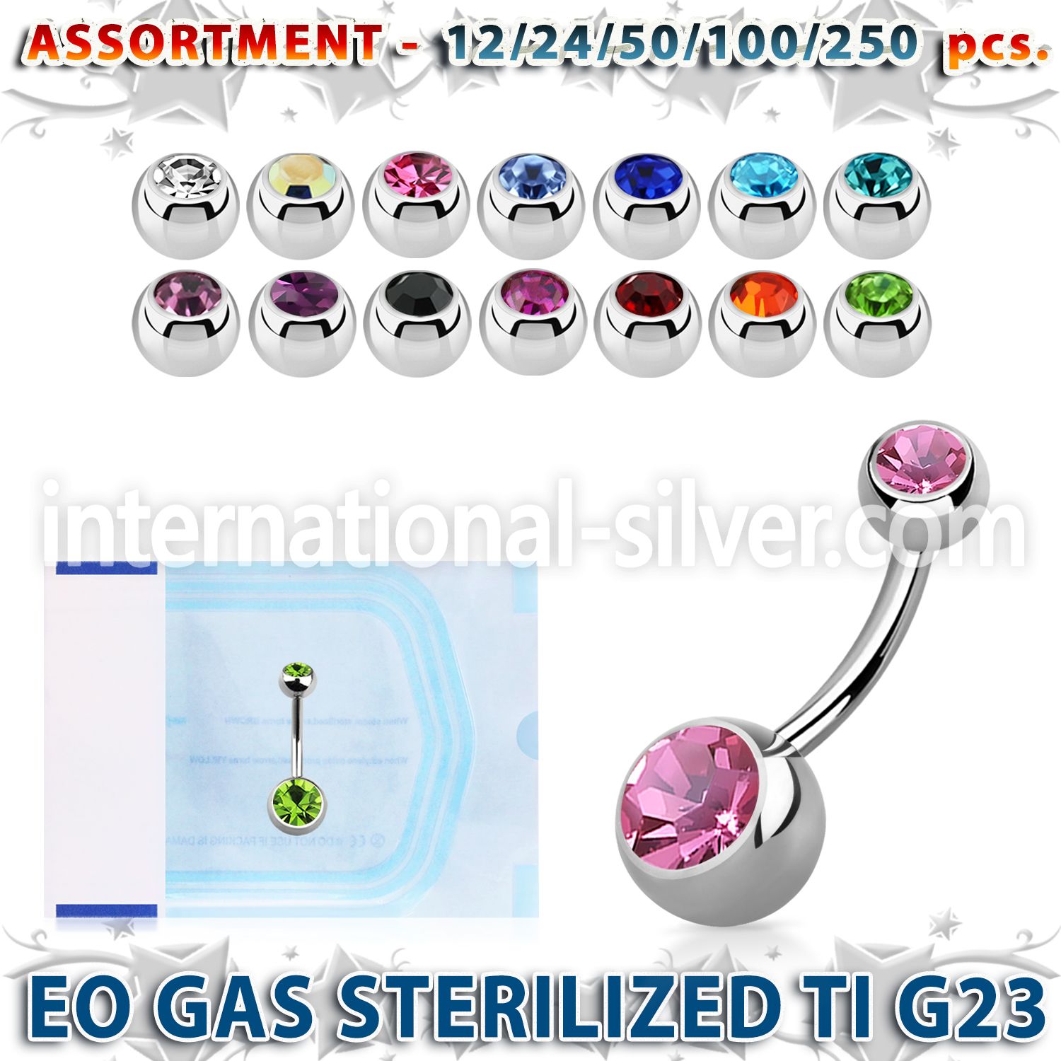 ublk484 belly rings titanium g23 implant grade belly button