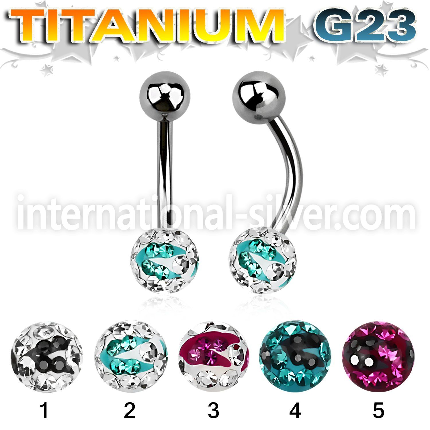 ubnfr6c belly rings titanium g23 implant grade belly button