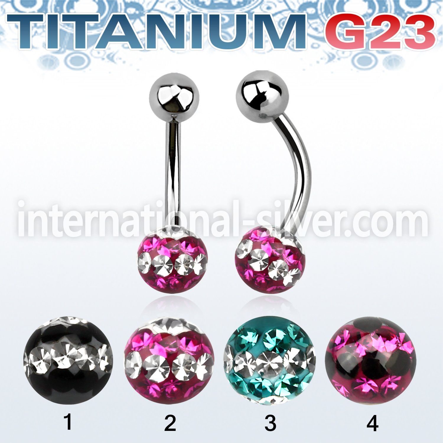 ubnfr6d belly rings titanium g23 implant grade belly button