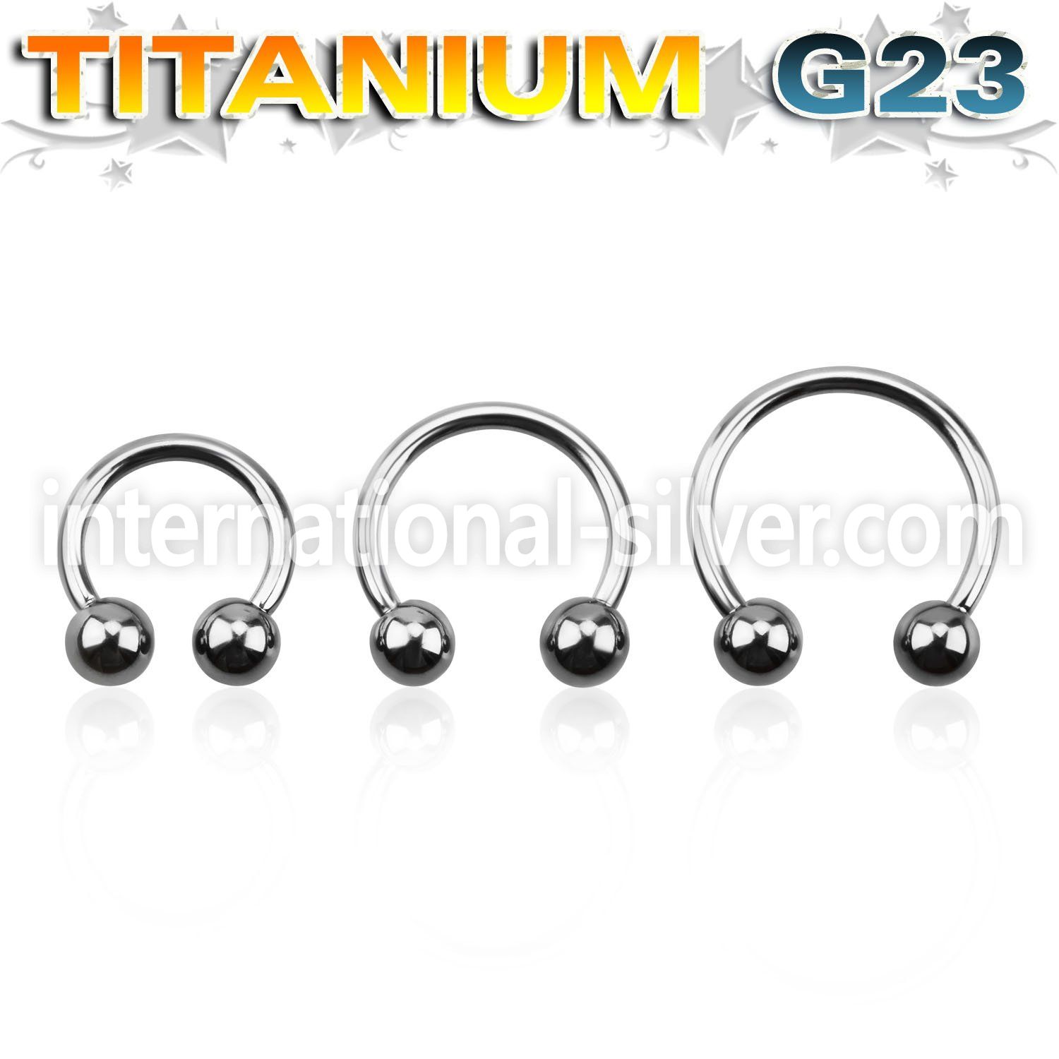 ucbb5 horseshoes titanium g23 implant grade belly button