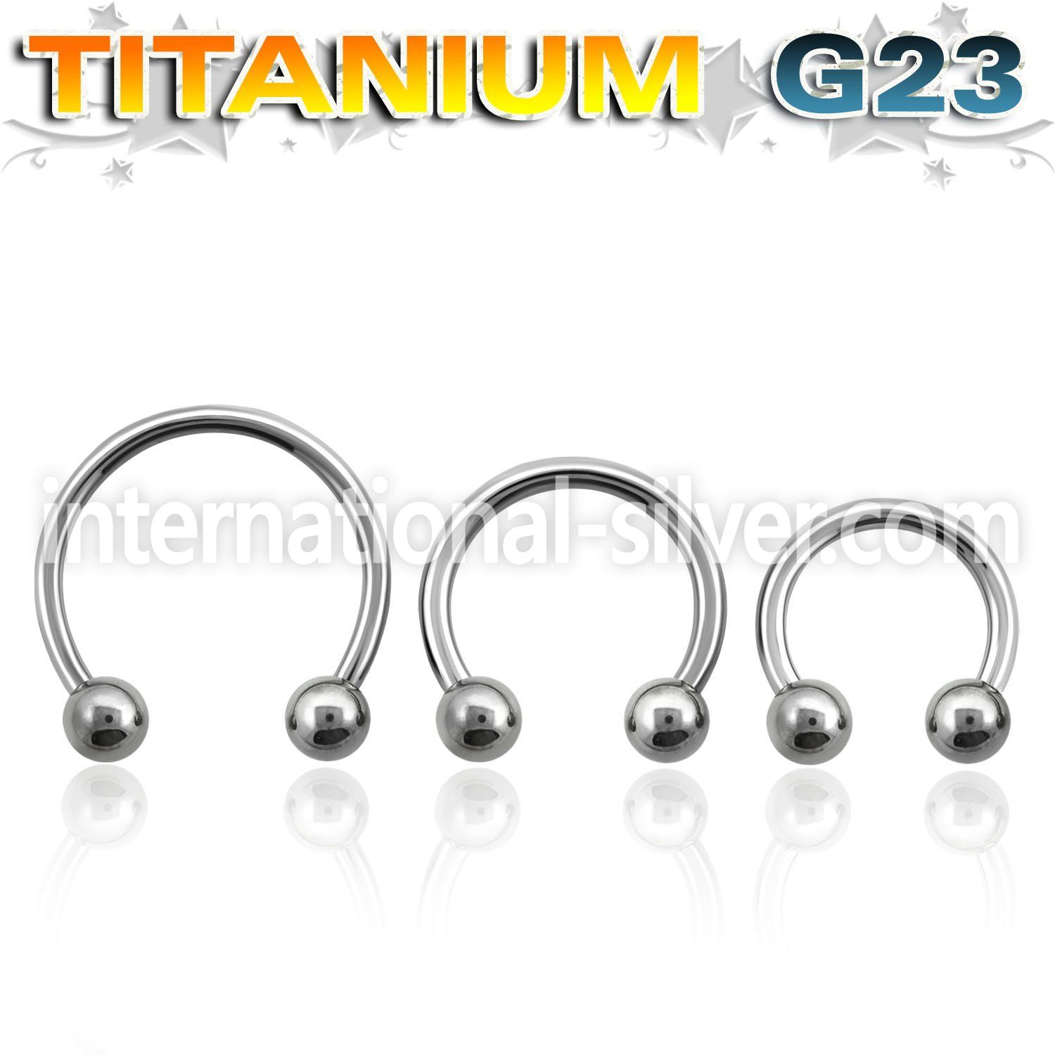 ucbb horseshoes titanium g23 implant grade belly button