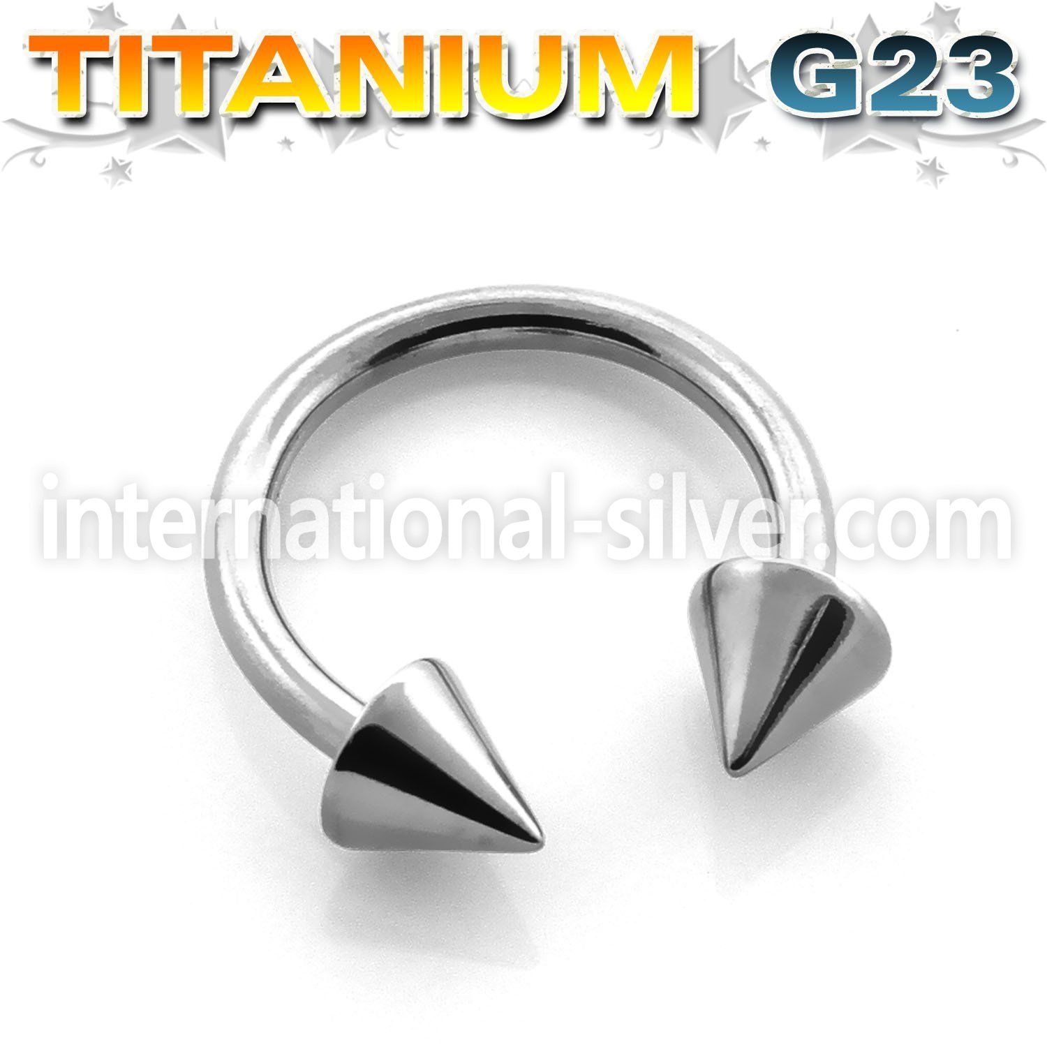 ucbcn horseshoes titanium g23 implant grade belly button