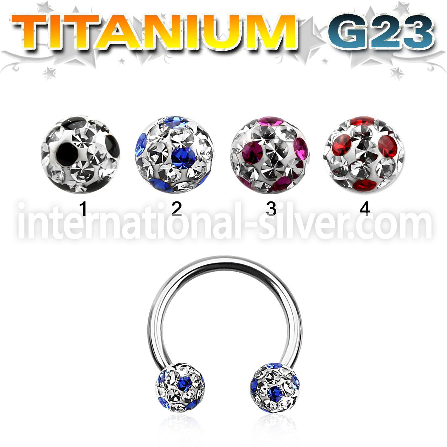 ucbfr5a horseshoes titanium g23 implant grade belly button