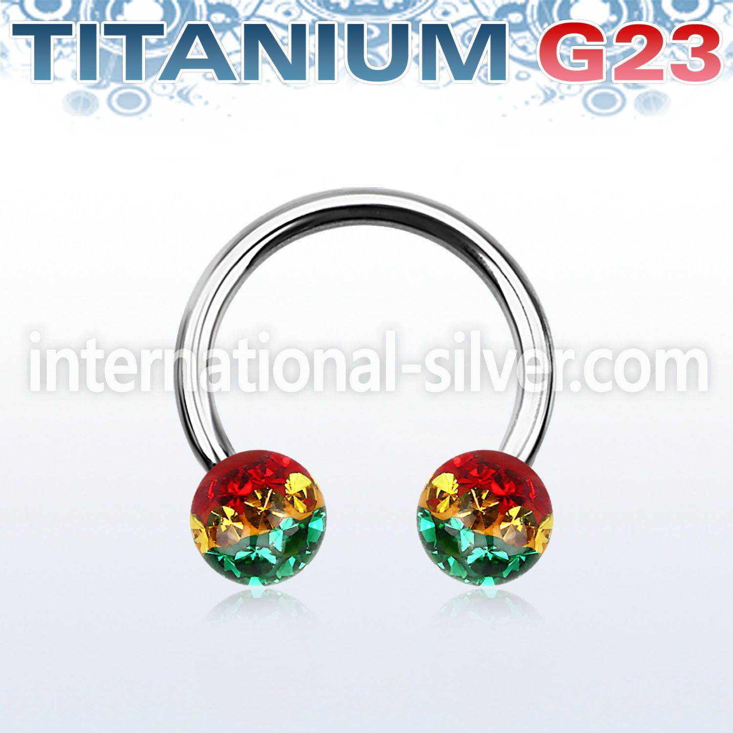 ucbfr6r horseshoes titanium g23 implant grade belly button