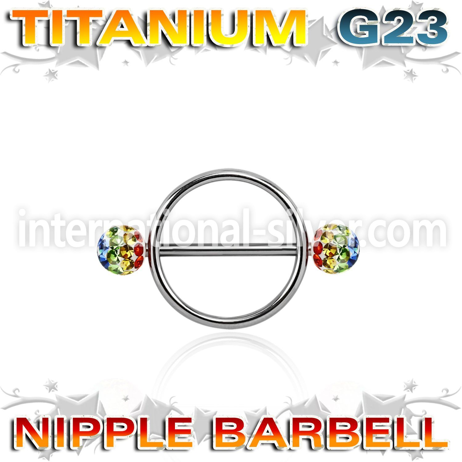 ugfnpe5 straight barbells titanium g23 implant grade nipple