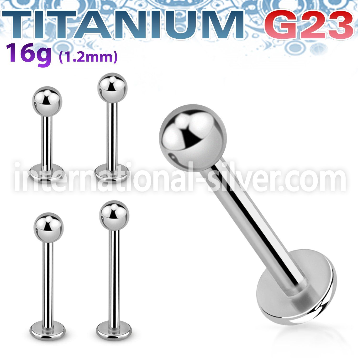 ulbb3 labrets lip rings titanium g23 implant grade labrets chin