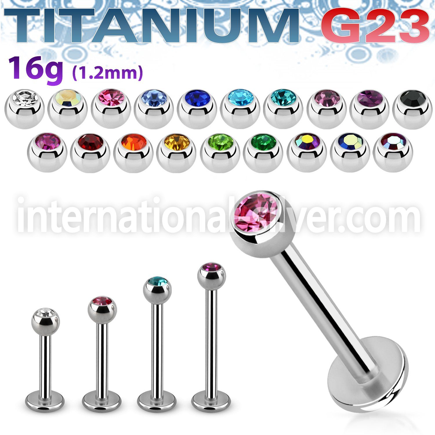 ulbc3 labrets lip rings titanium g23 implant grade labrets chin