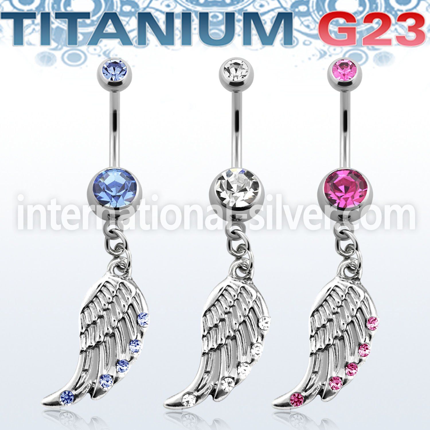 umcd568 belly rings titanium g23 implant grade belly button