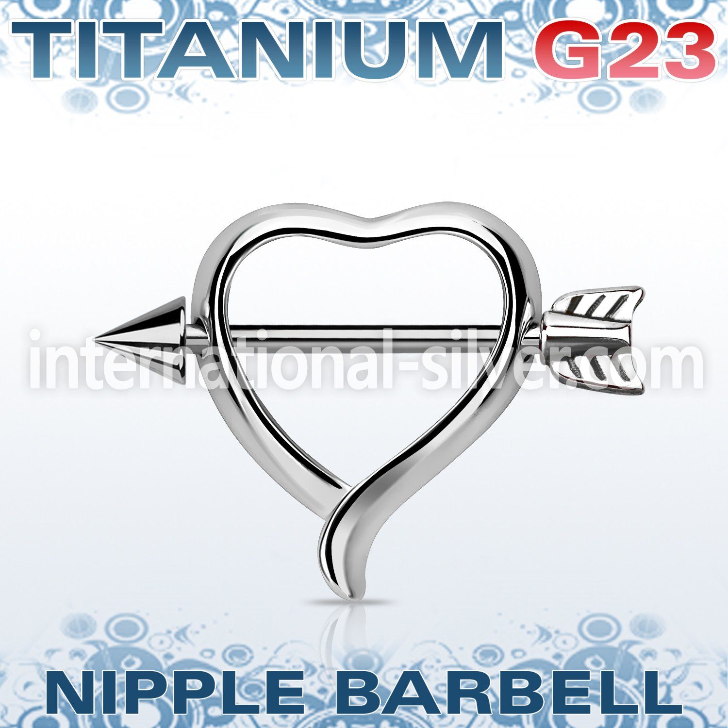 unpsh12 straight barbells titanium g23 implant grade nipple