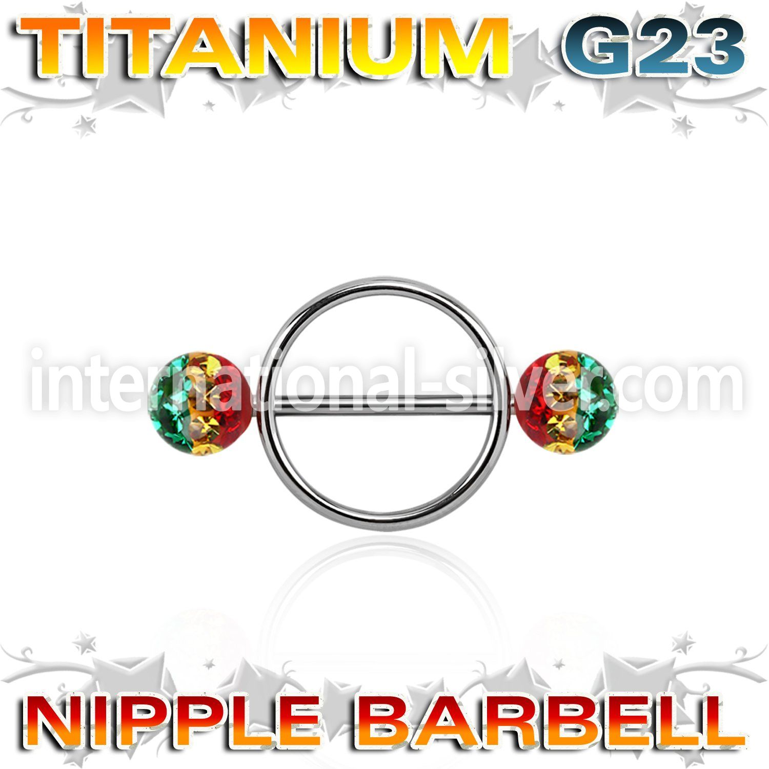 urfnpe8 straight barbells titanium g23 implant grade nipple