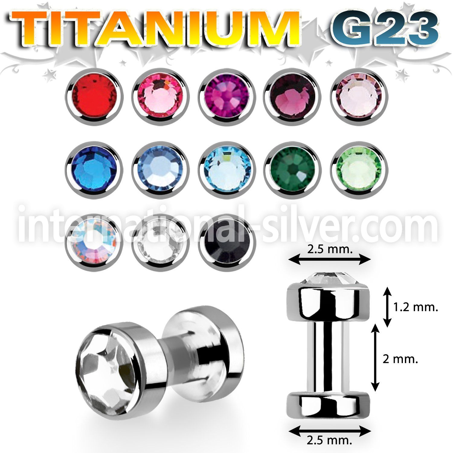 usdf25 dermals titanium g23 implant grade surface piercings