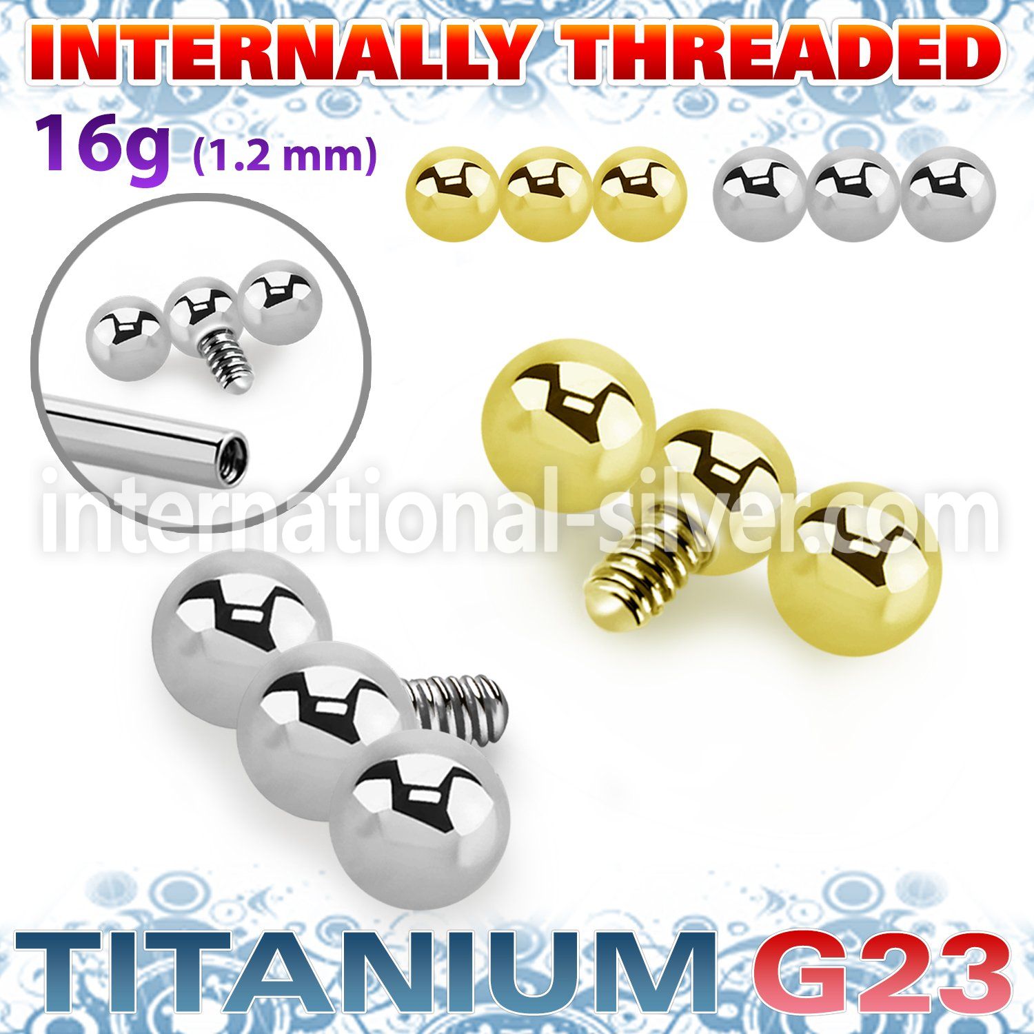 ush6in titanium three balls top