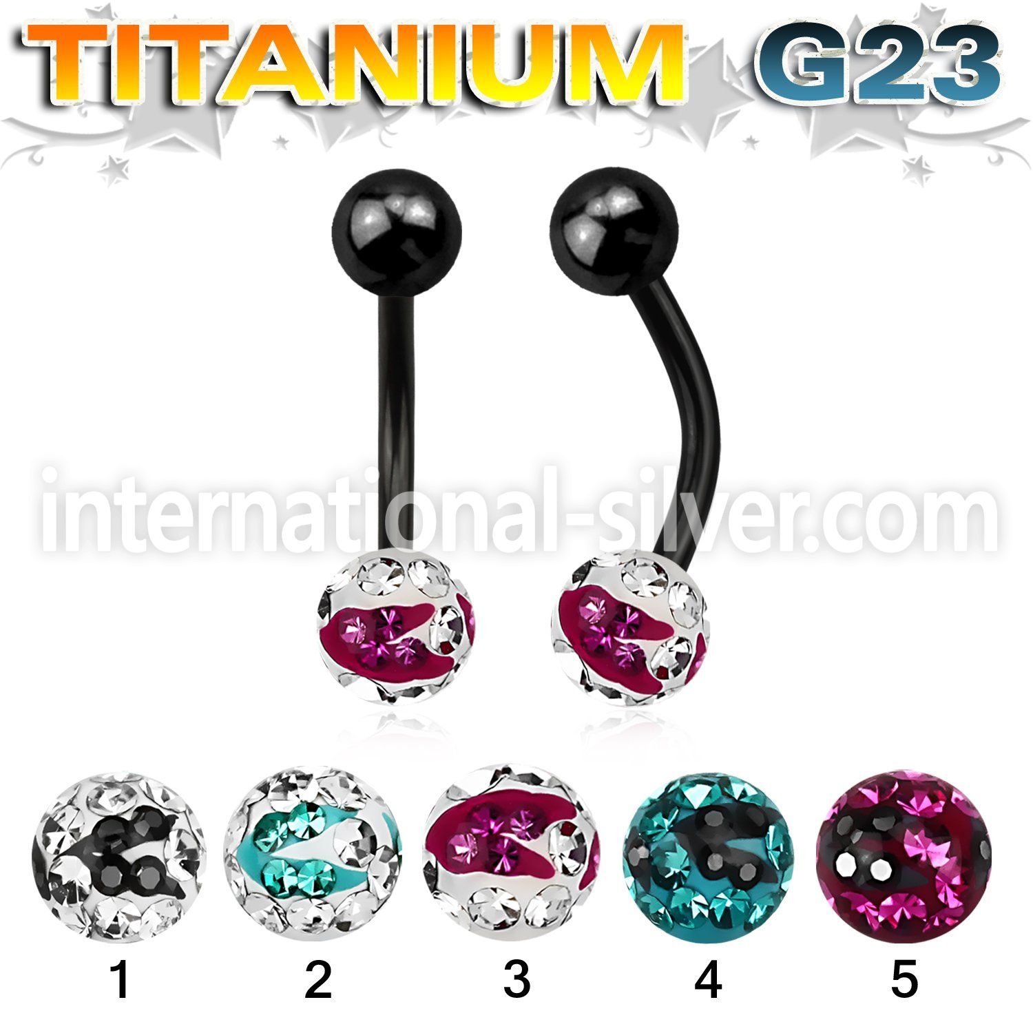 utbnfr6c belly rings anodized titanium g23 implant grade belly button
