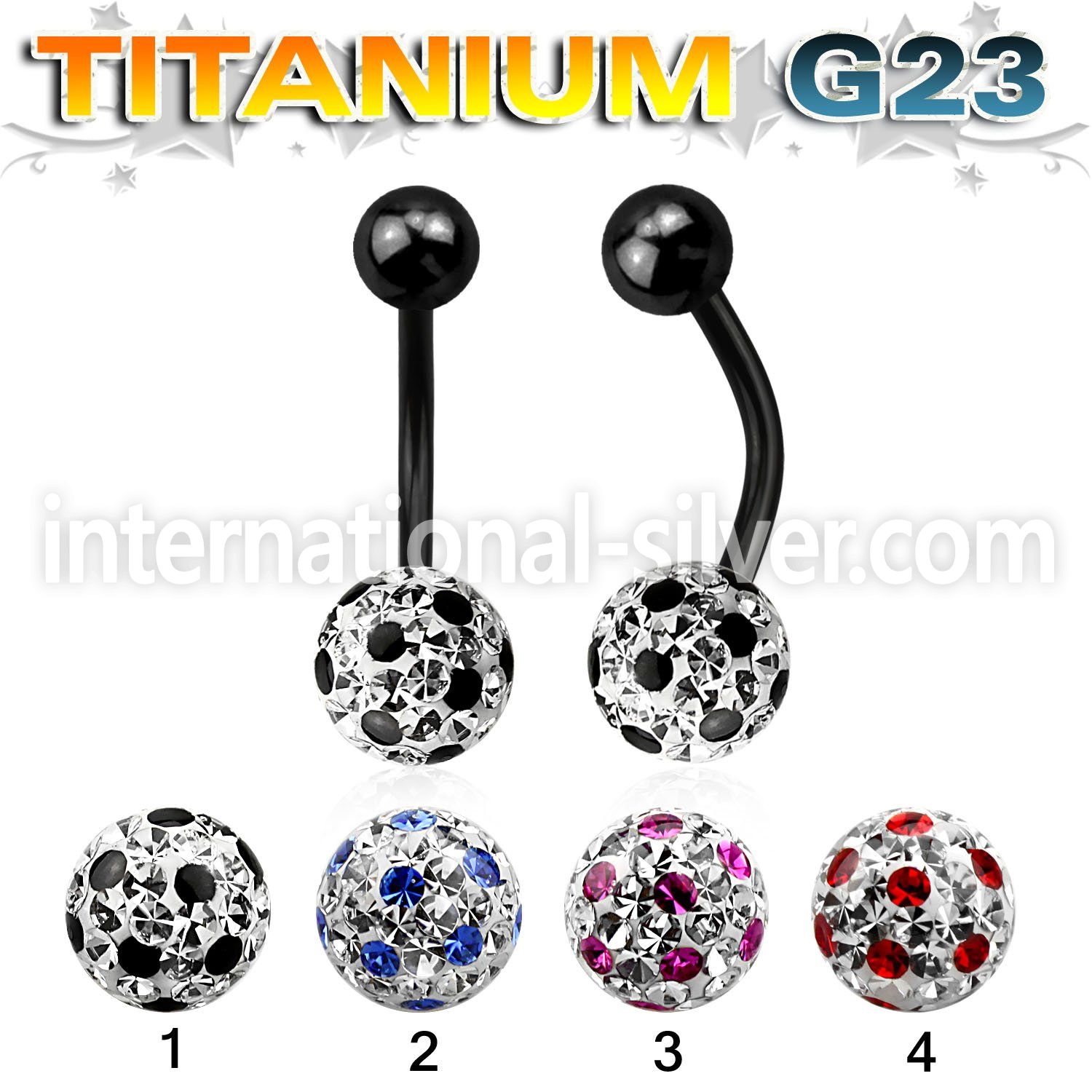 utbnfr8a belly rings anodized titanium g23 implant grade belly button