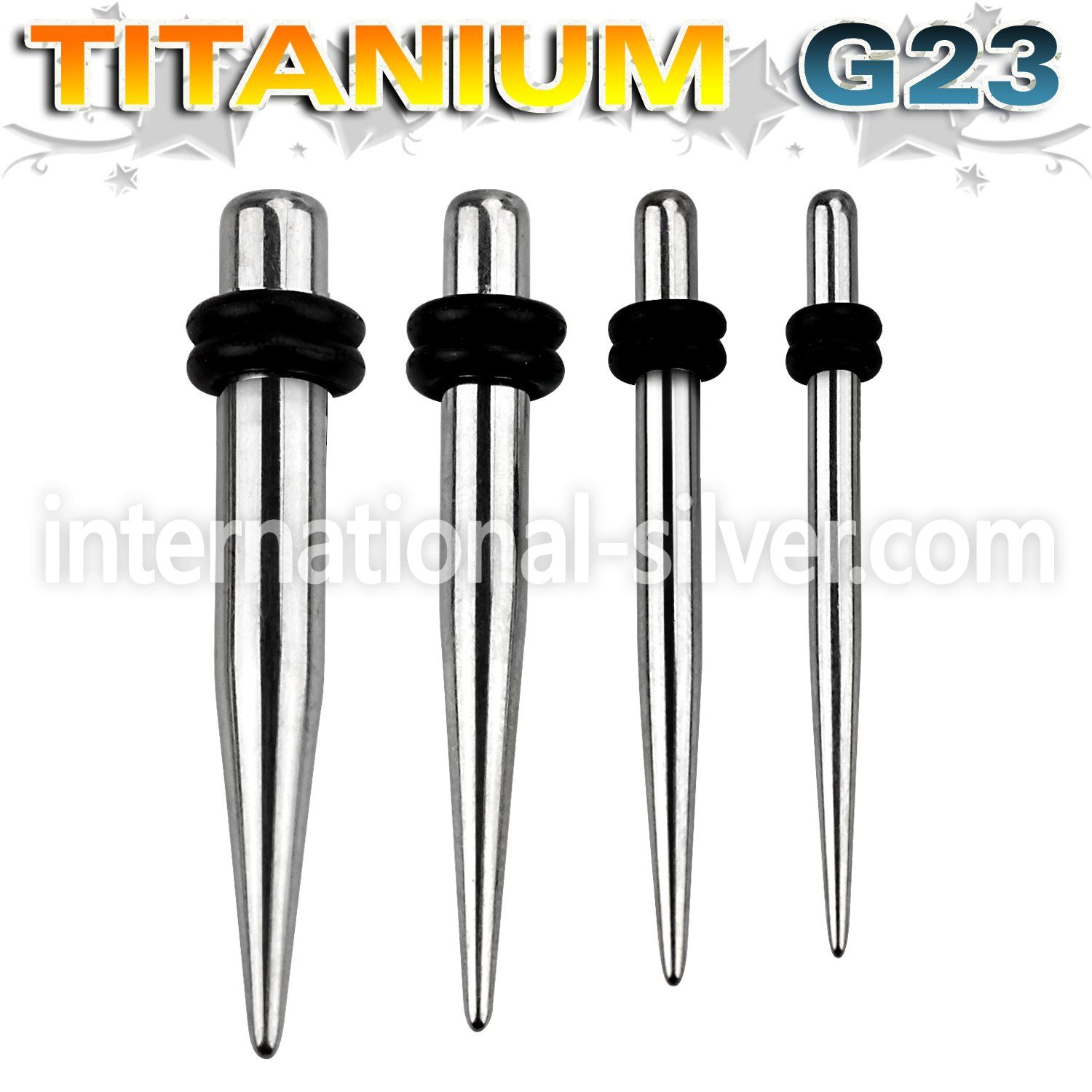 utp tapers titanium g23 implant grade ear lobe