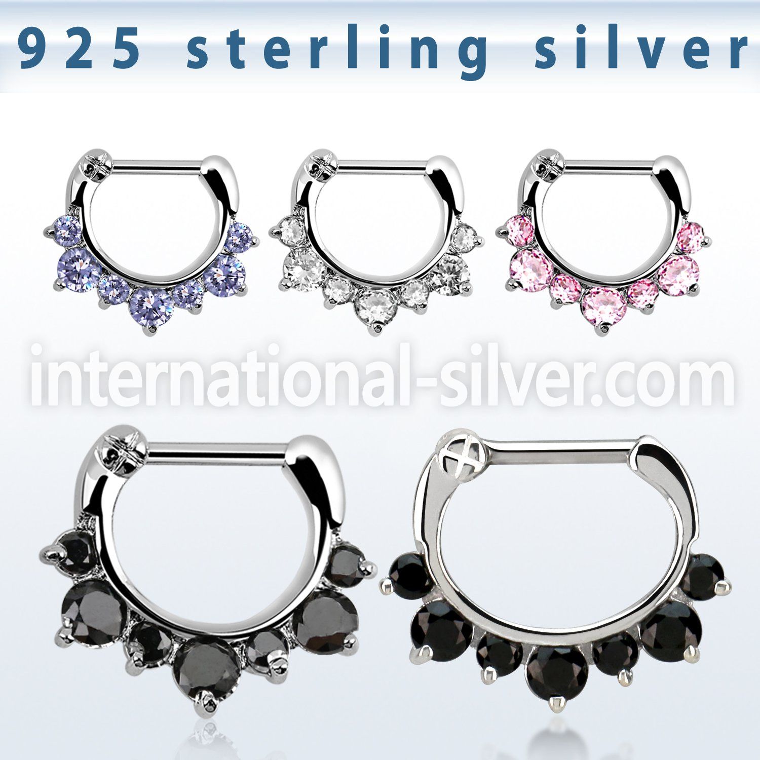 vseph16 straight barbells silver 925 septum