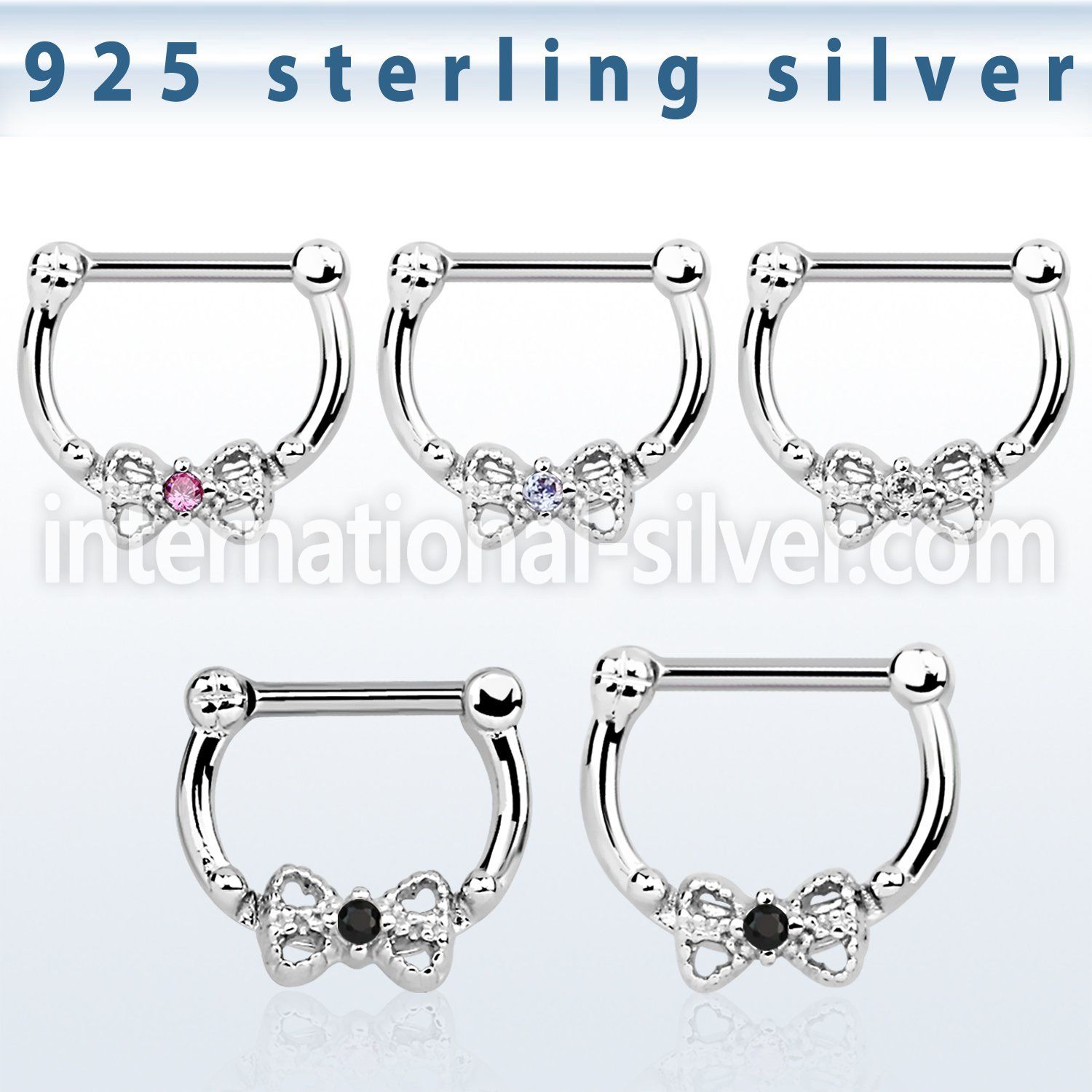 vsepk16 straight barbells silver 925 septum
