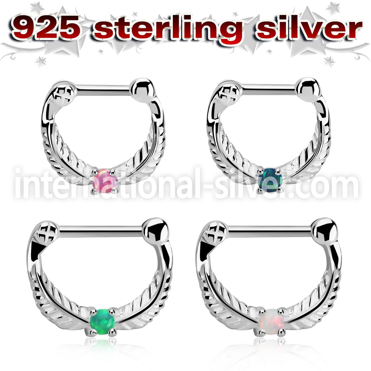 vsepp16 straight barbells silver 925 septum