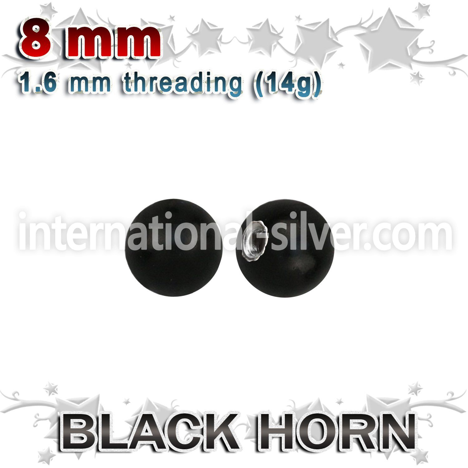 wkball5 loose body jewelry parts organic body jewelry 