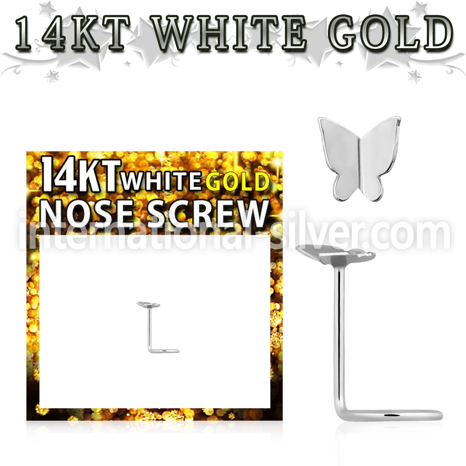 wsbt2 l shape nose studs gold nose