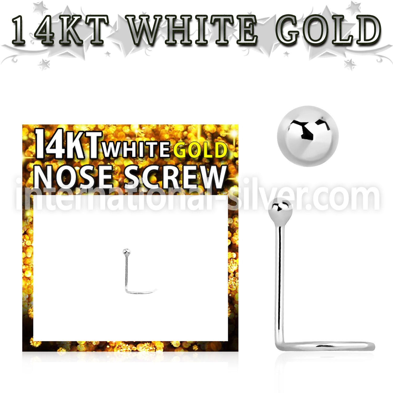 wscb1 l shape nose studs gold nose