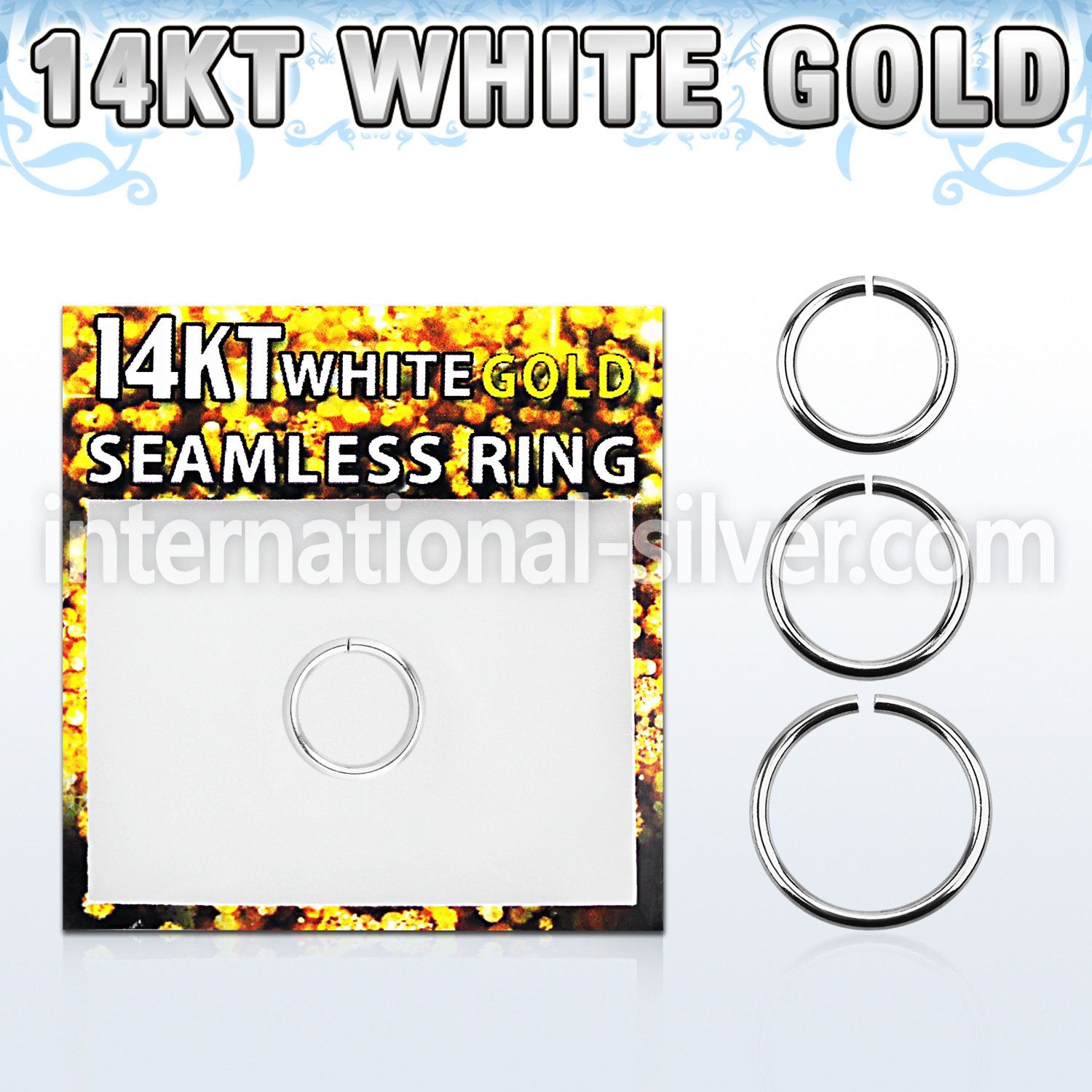wsel16 seamless segment rings gold nose