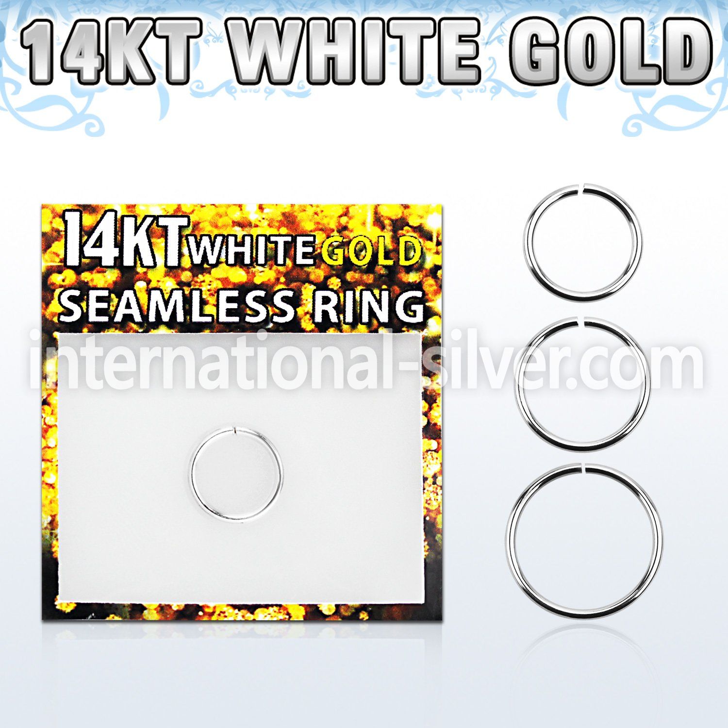 wsel18 seamless segment rings gold nose