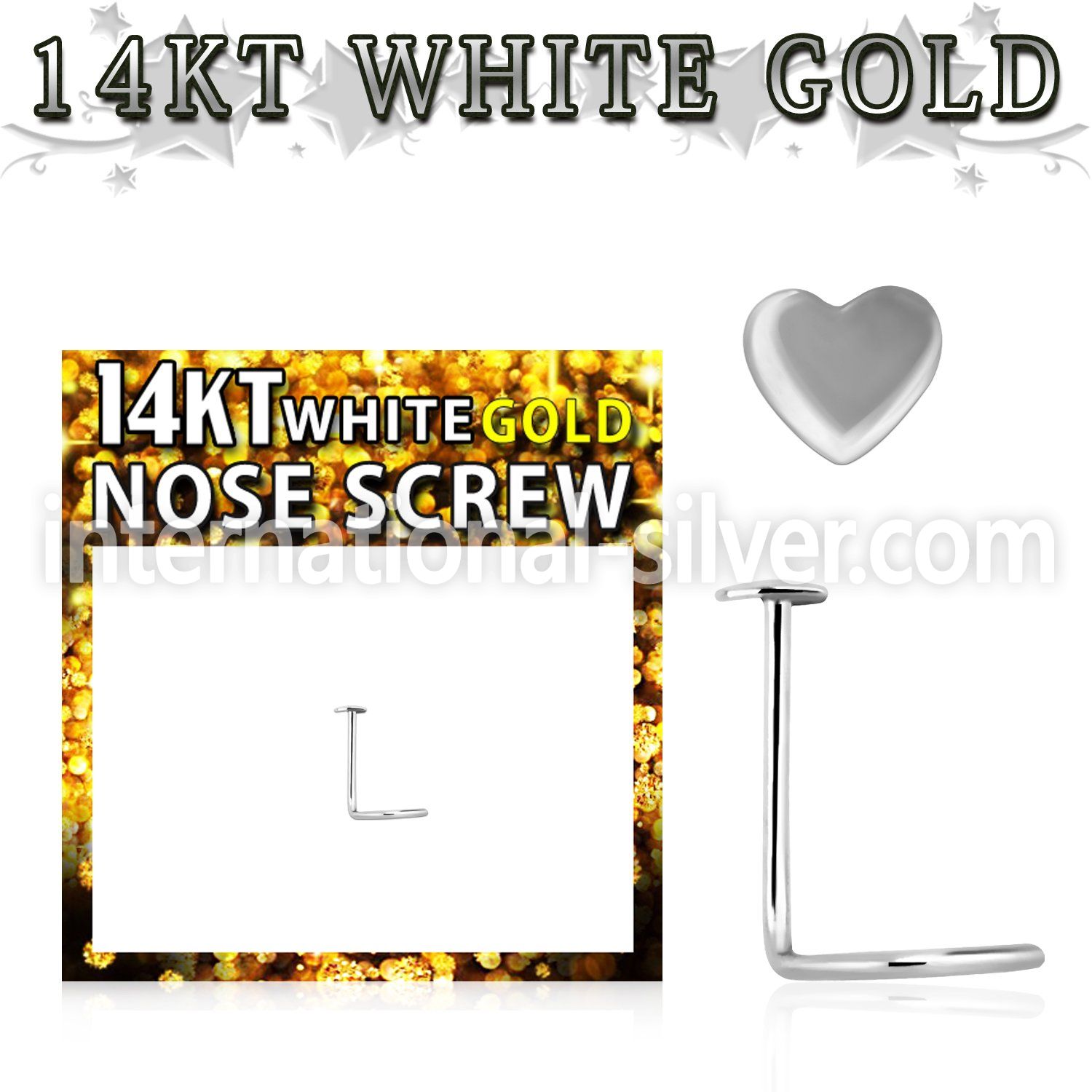 wsht l shape nose studs gold nose